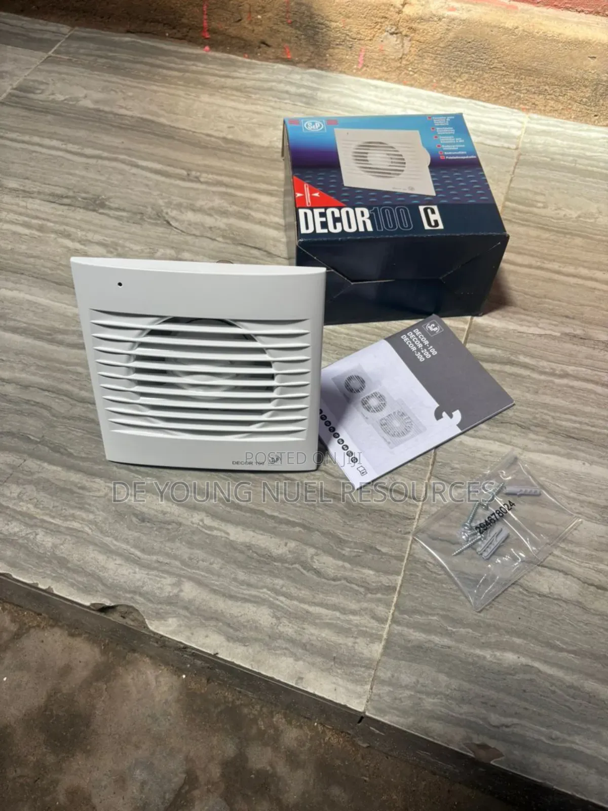 Original Decor 100 Extractor Fan 4inches