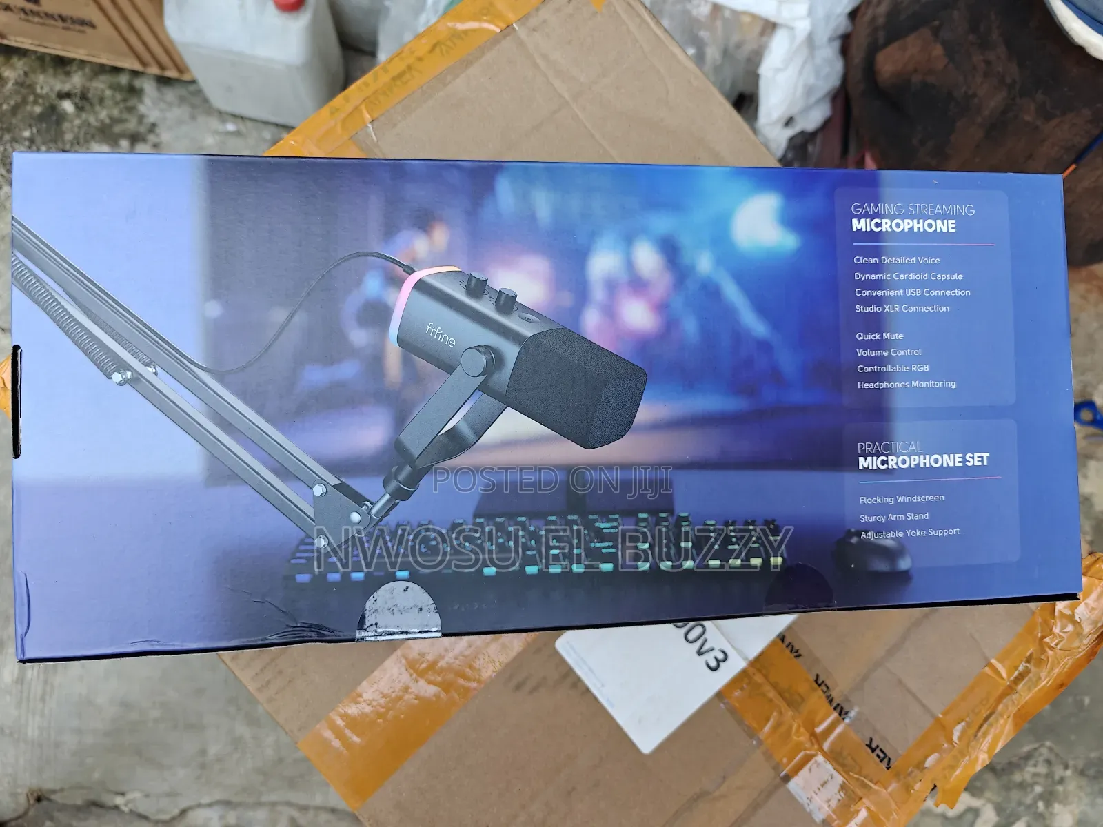 Xlr/Usb Gaming Microphone Kit, Dynamic Mic For Streaming Etc