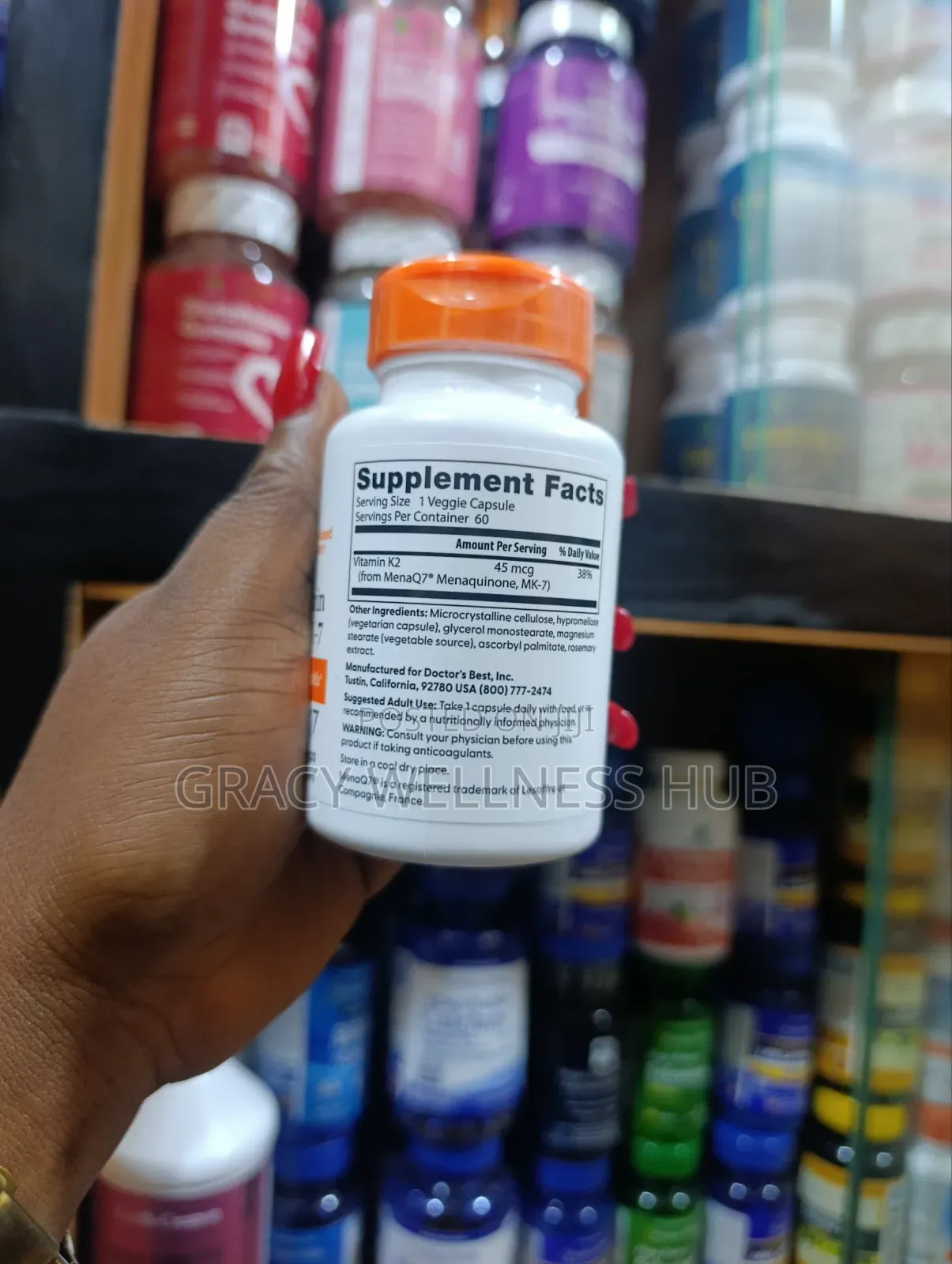 Doctor's Best Natural Vitamin Mk7