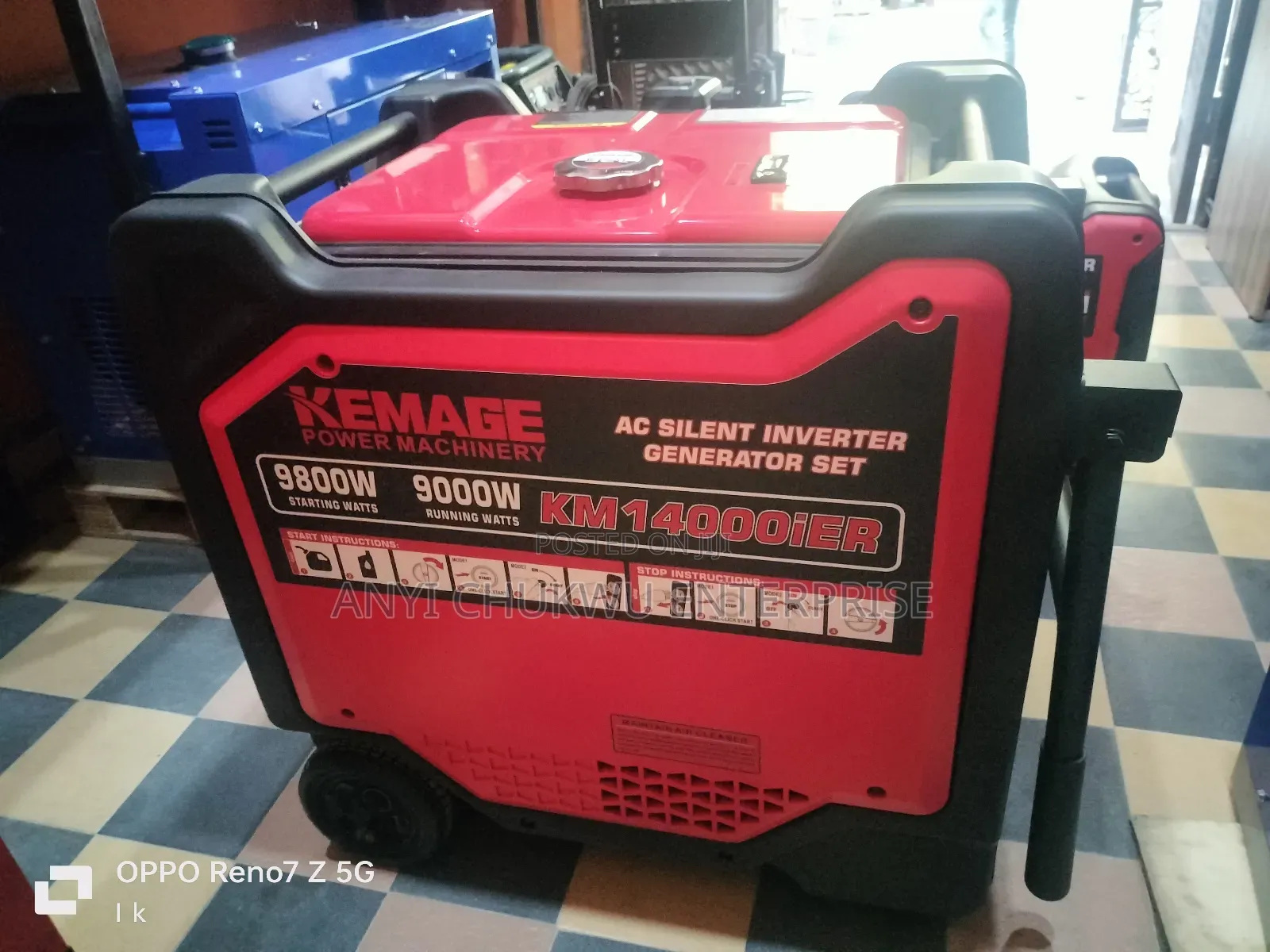 New Invater Kemage Soundproof Zero Noise Generator 9.5kva