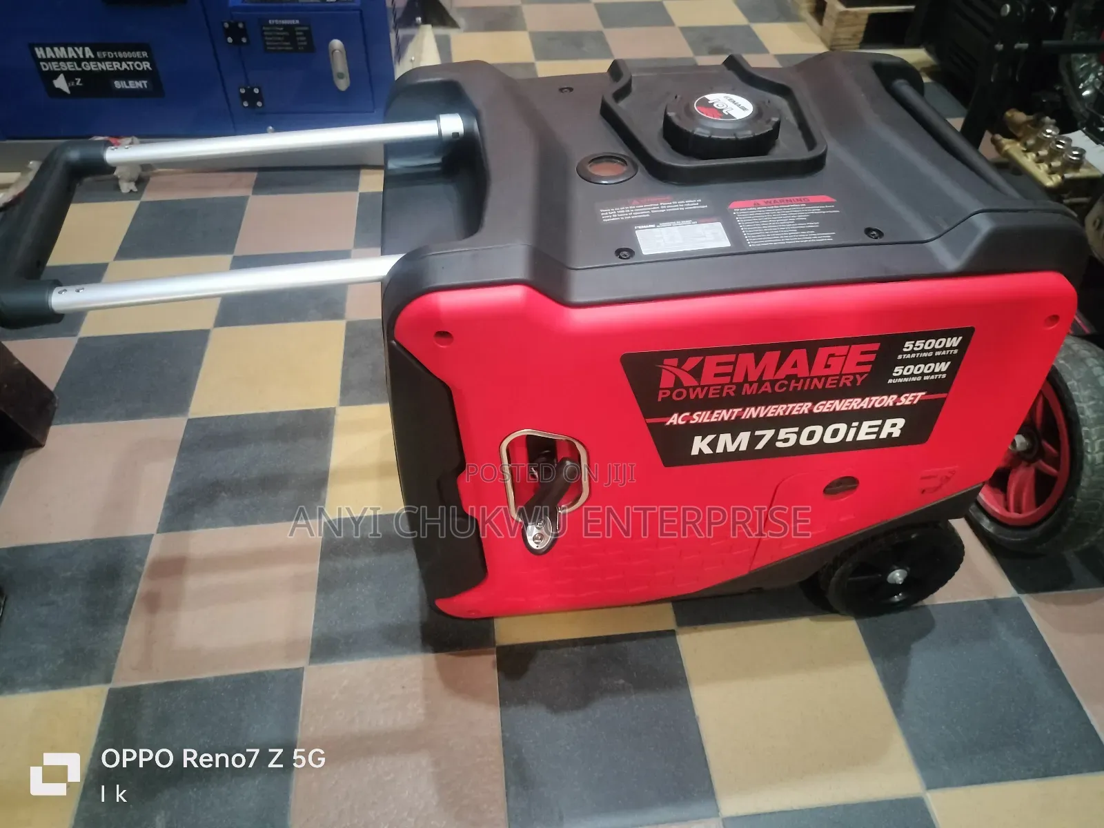 New Kemage Invater Remote Generator Km75000ier 5.5kva