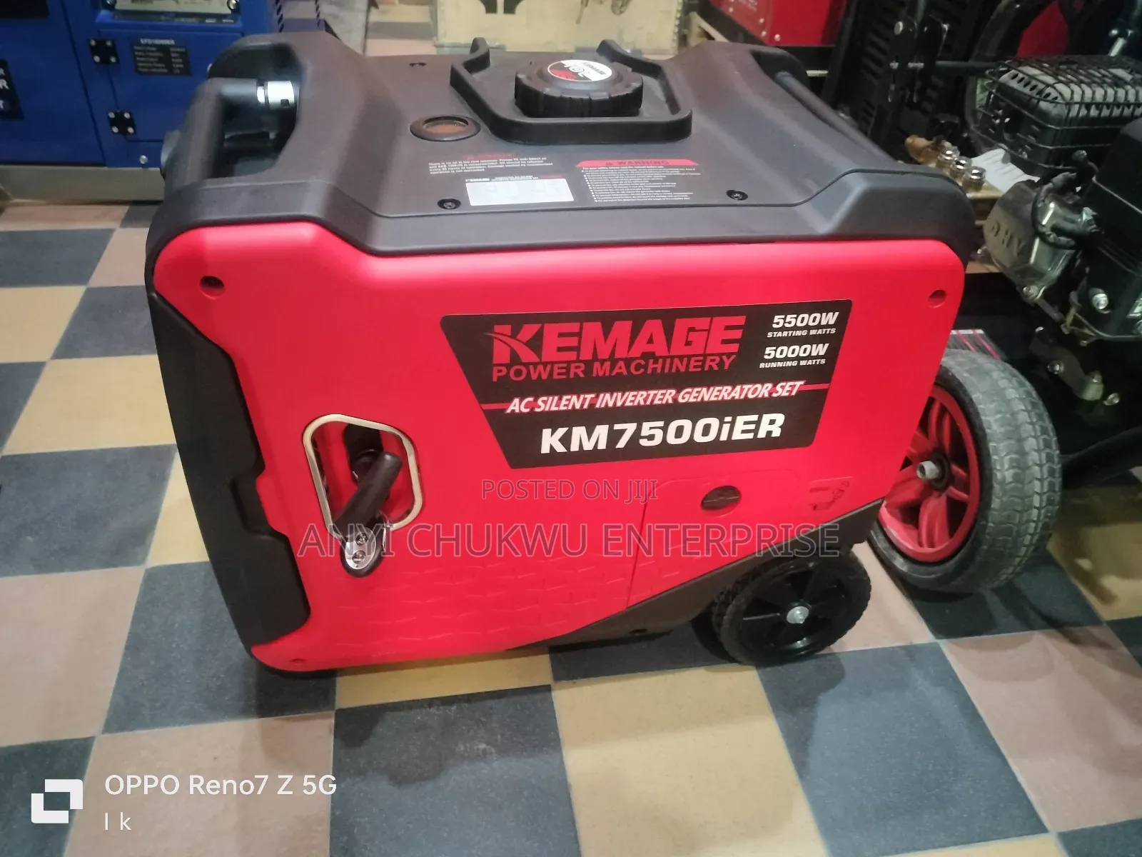 New Kemage Invater Remote Generator Km75000ier 5.5kva