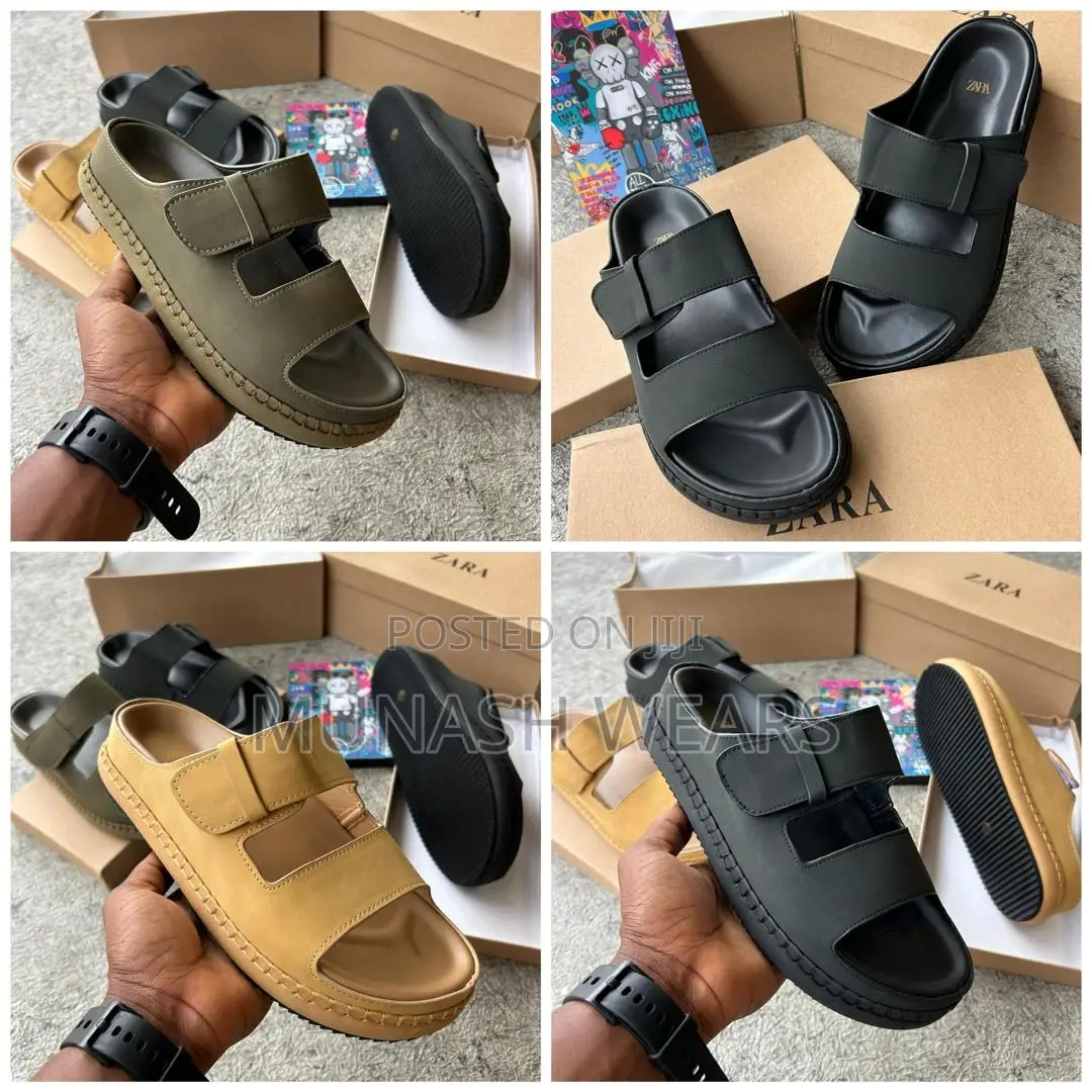 Zara Chunky And Double Belt Slide 40-46 Available
