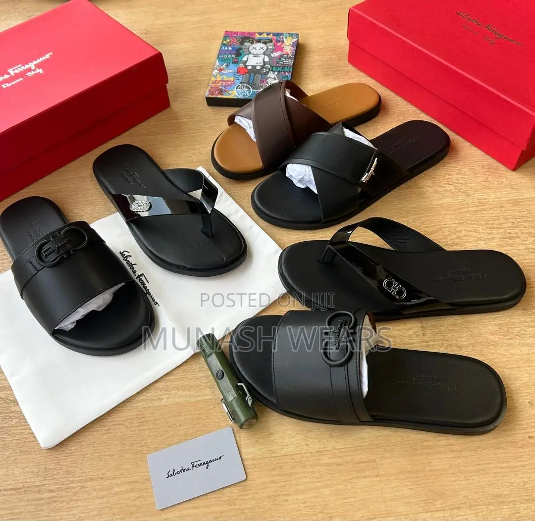 Gucci & Other Collection Leather Slipers 40-46 For Men