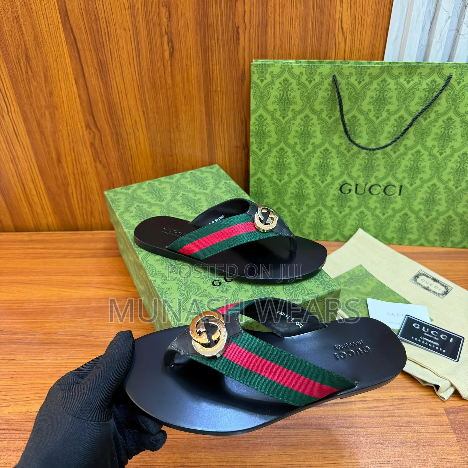 Original Leather Gucci Slipers 40-46,Nationiwde Delivery