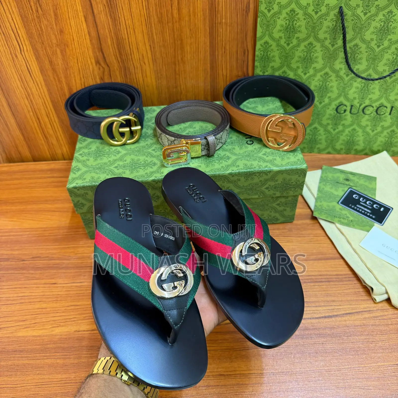 Original Leather Gucci Slipers 40-46,Nationiwde Delivery
