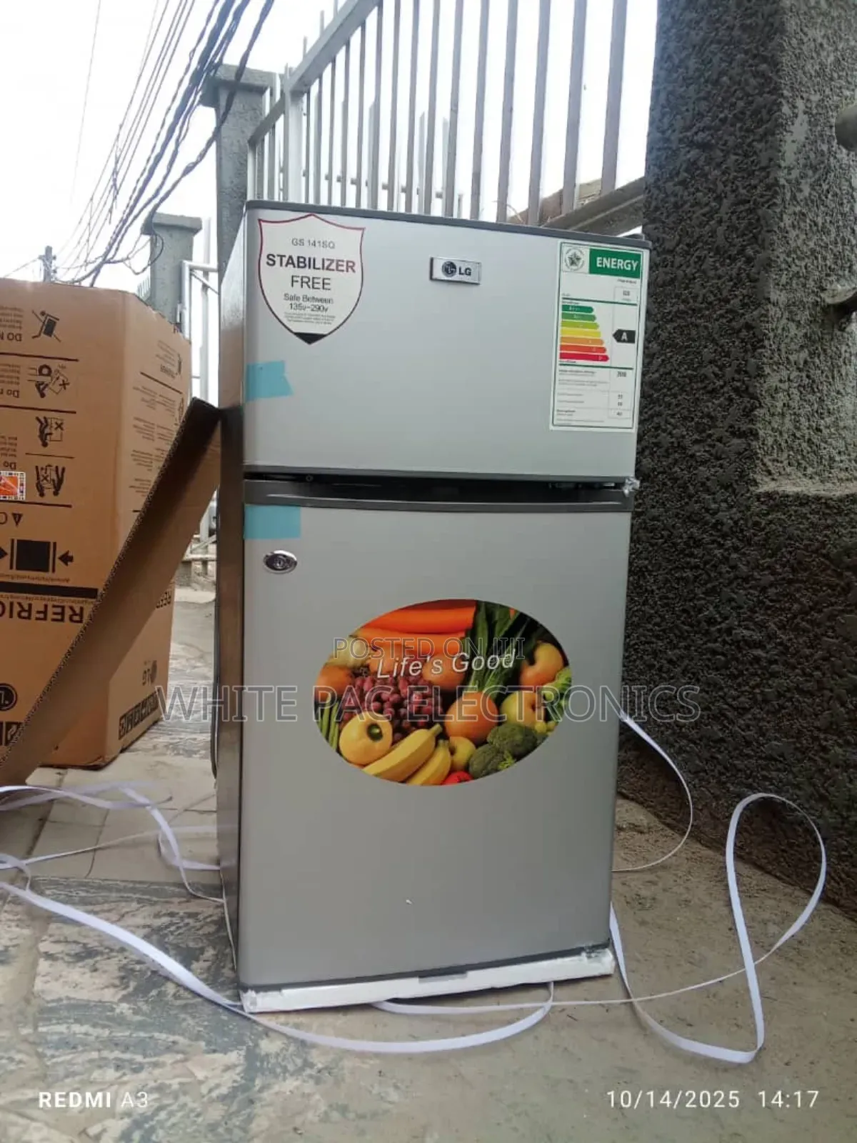 Original Lg Double Door Fridge 110 Litre Fast Freezing >2 Yrs Warranty
