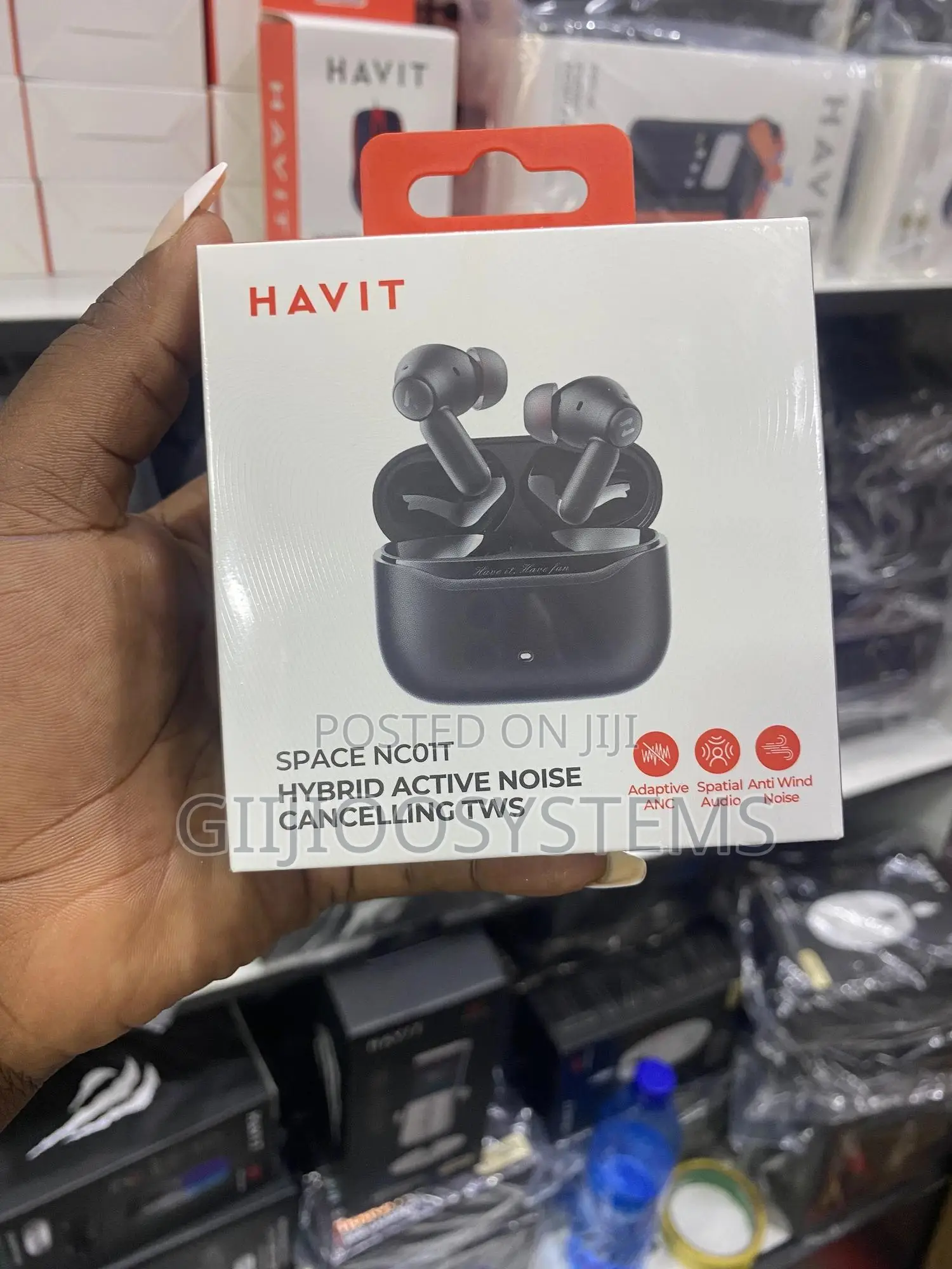 Havit Space Nc01t Hybrid Anc Earbuds 45db Noise Cancellation