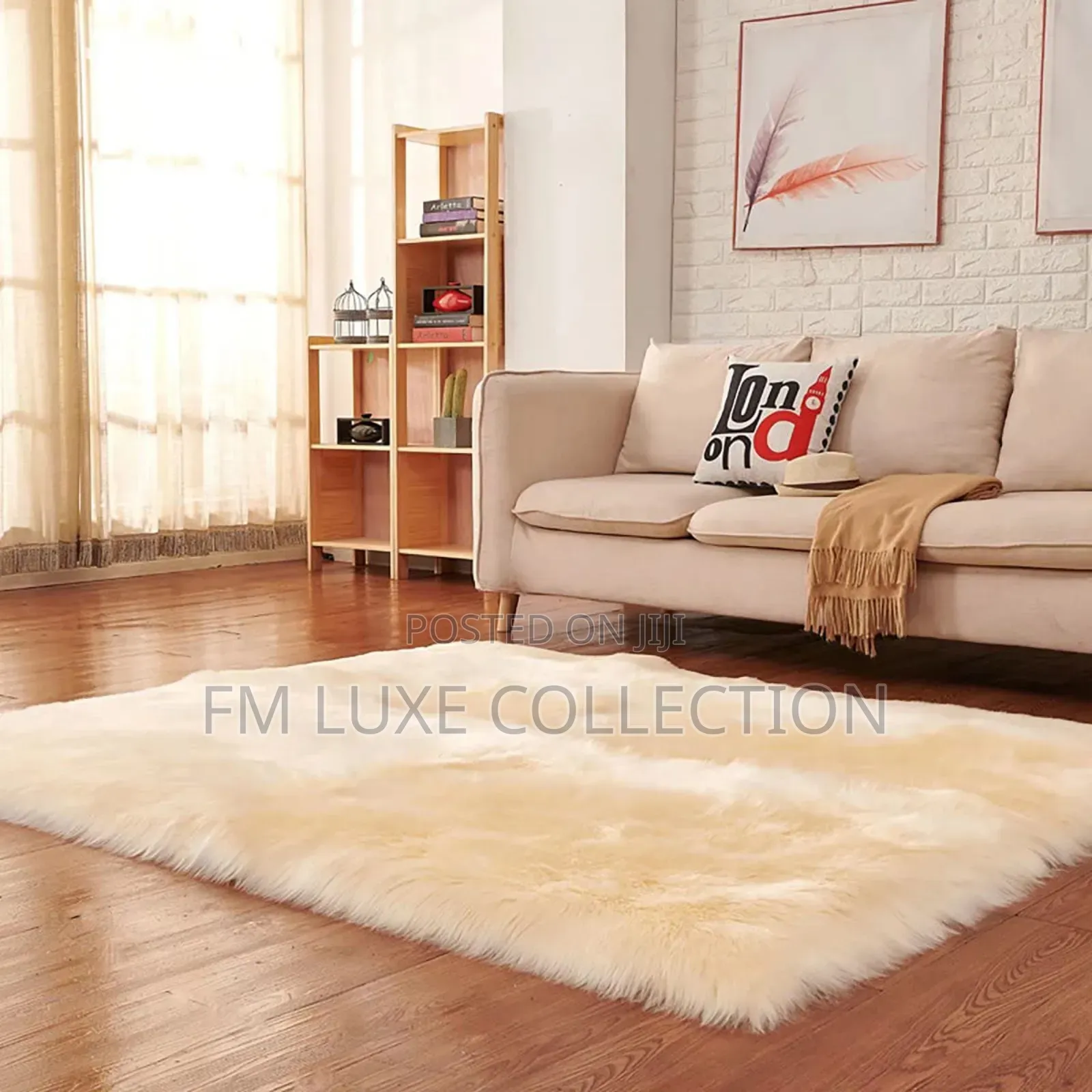 Luxury Fur Center Rug