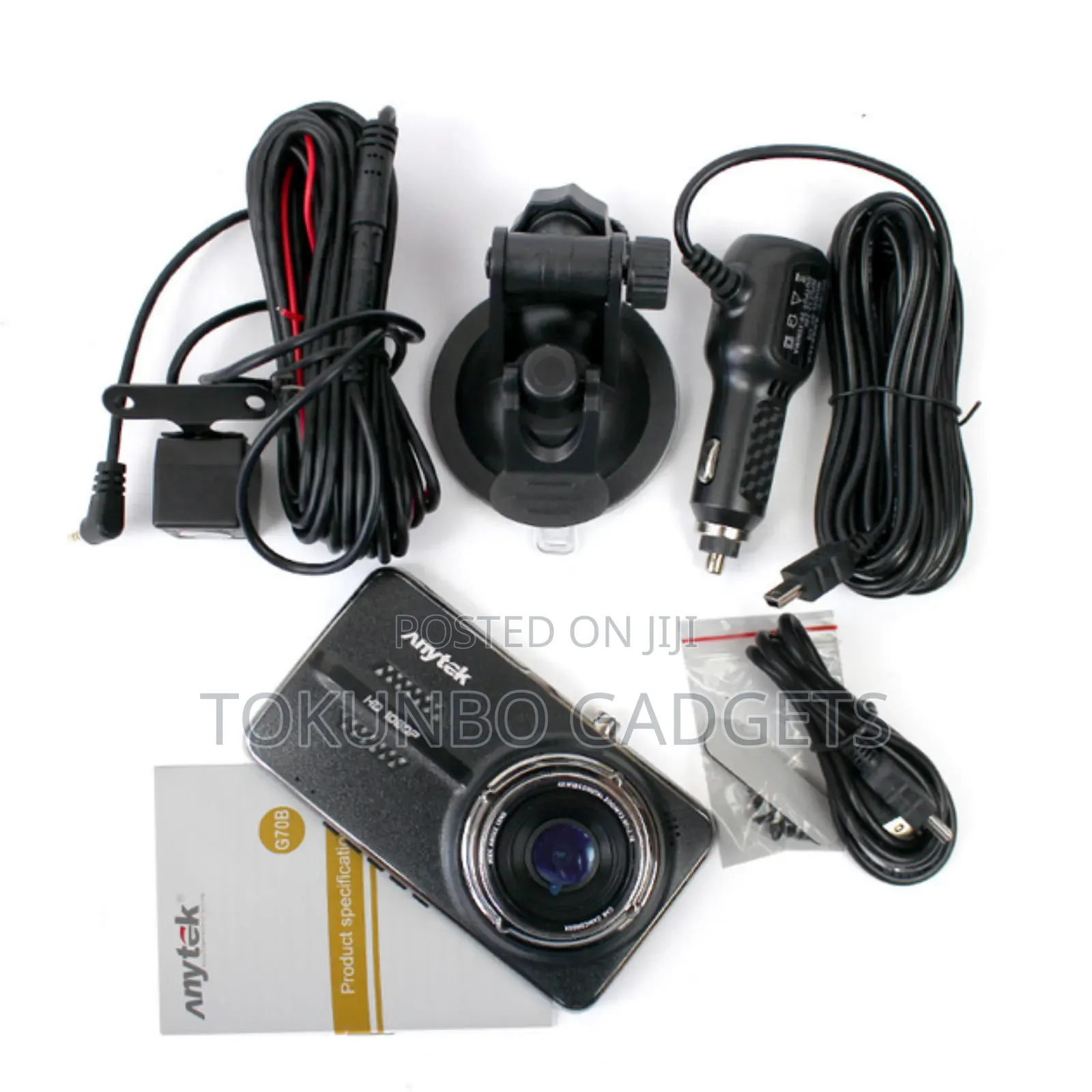 Anytek G70b 1080p Dual-Camera Dash Cam