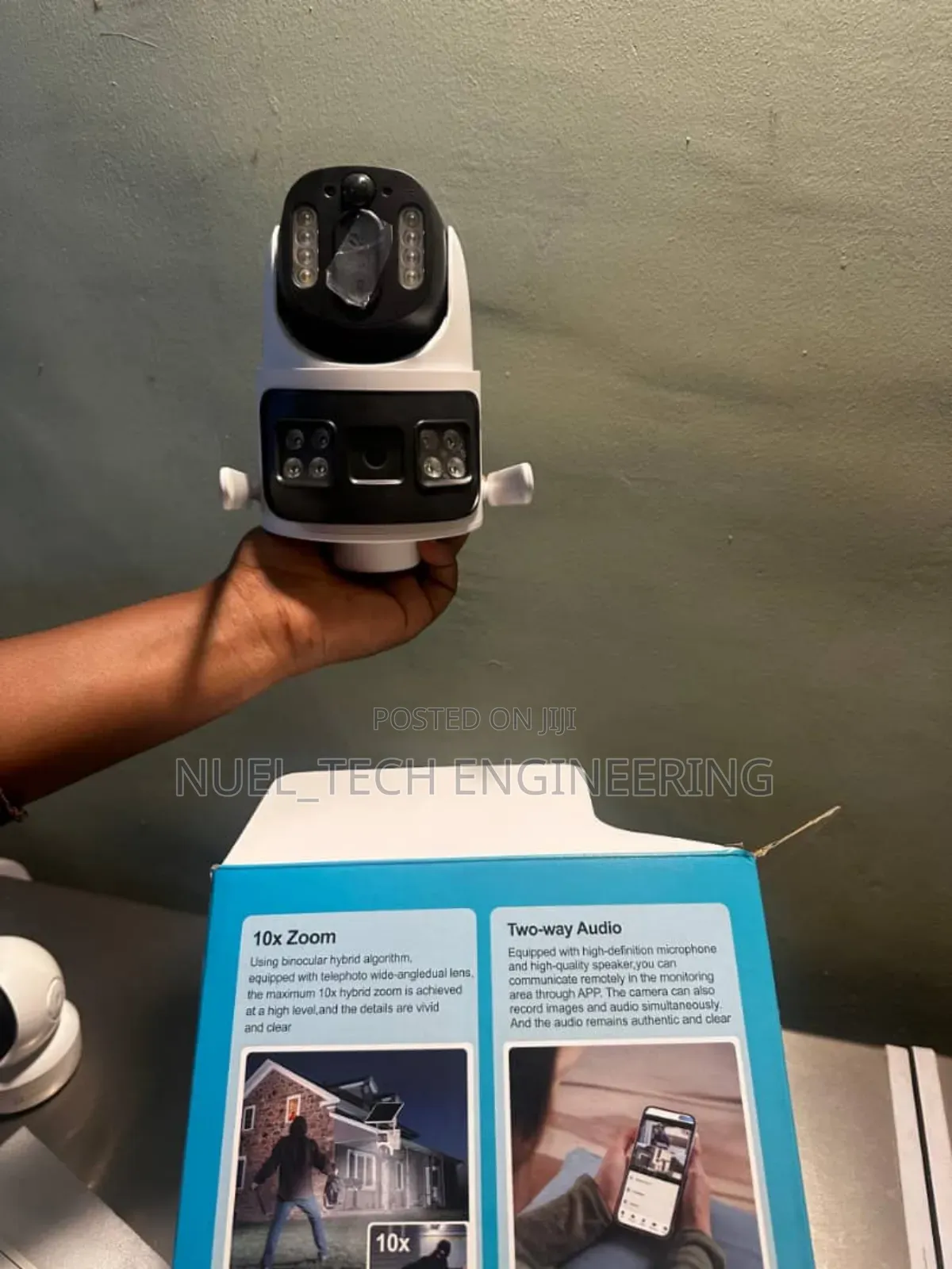 4g Solar Camera Double Lens V380 20x Zoom
