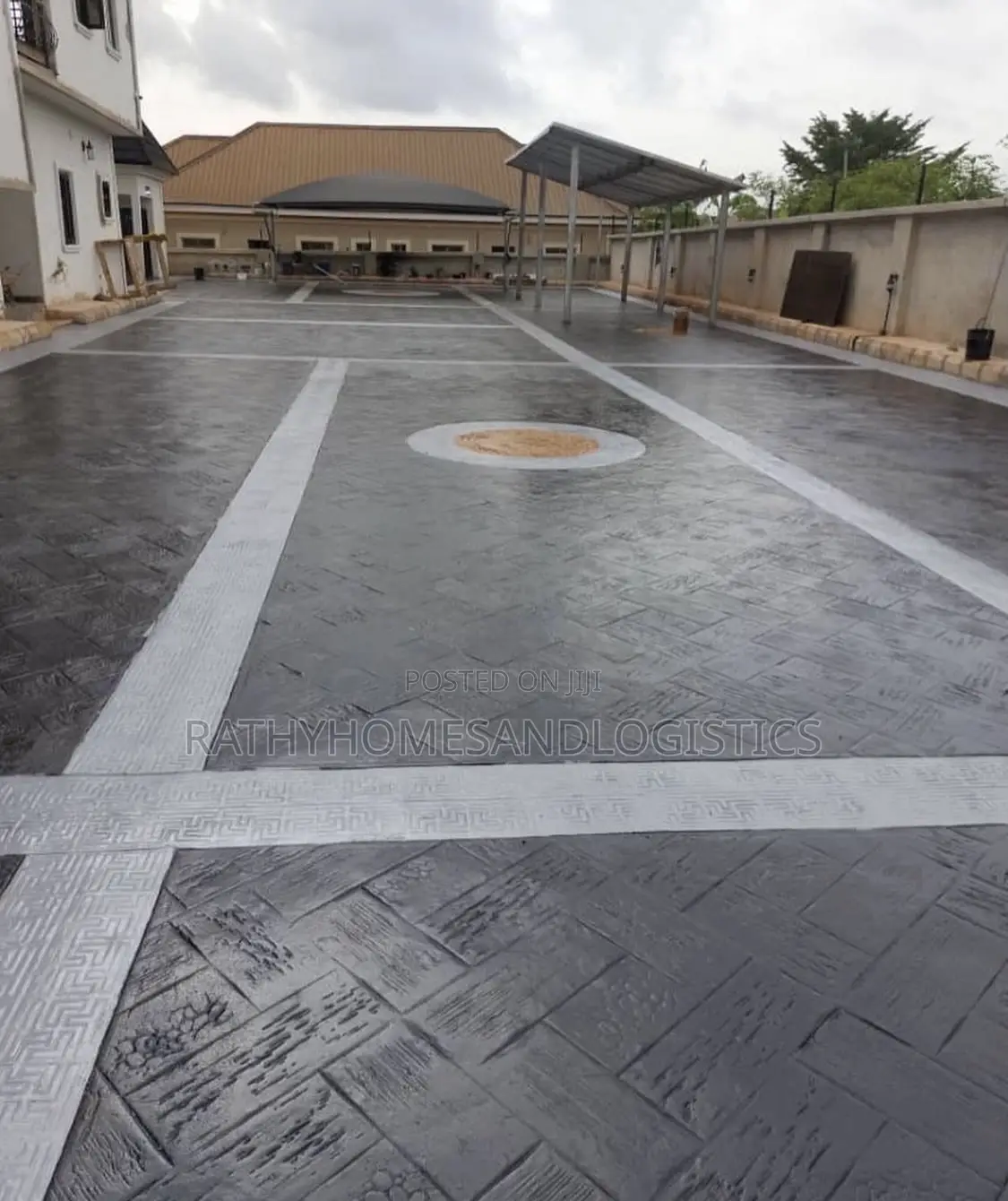 Stamped Concrete Flooring | Driveway Compound Design