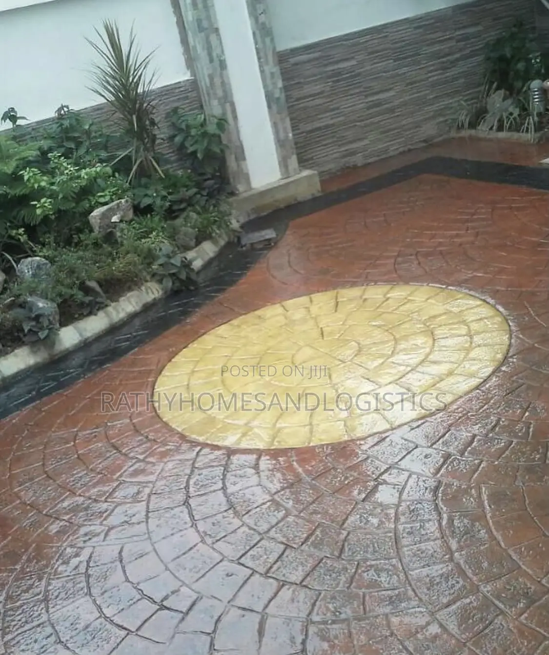 Stamped Concrete Flooring | Driveway Compound Design