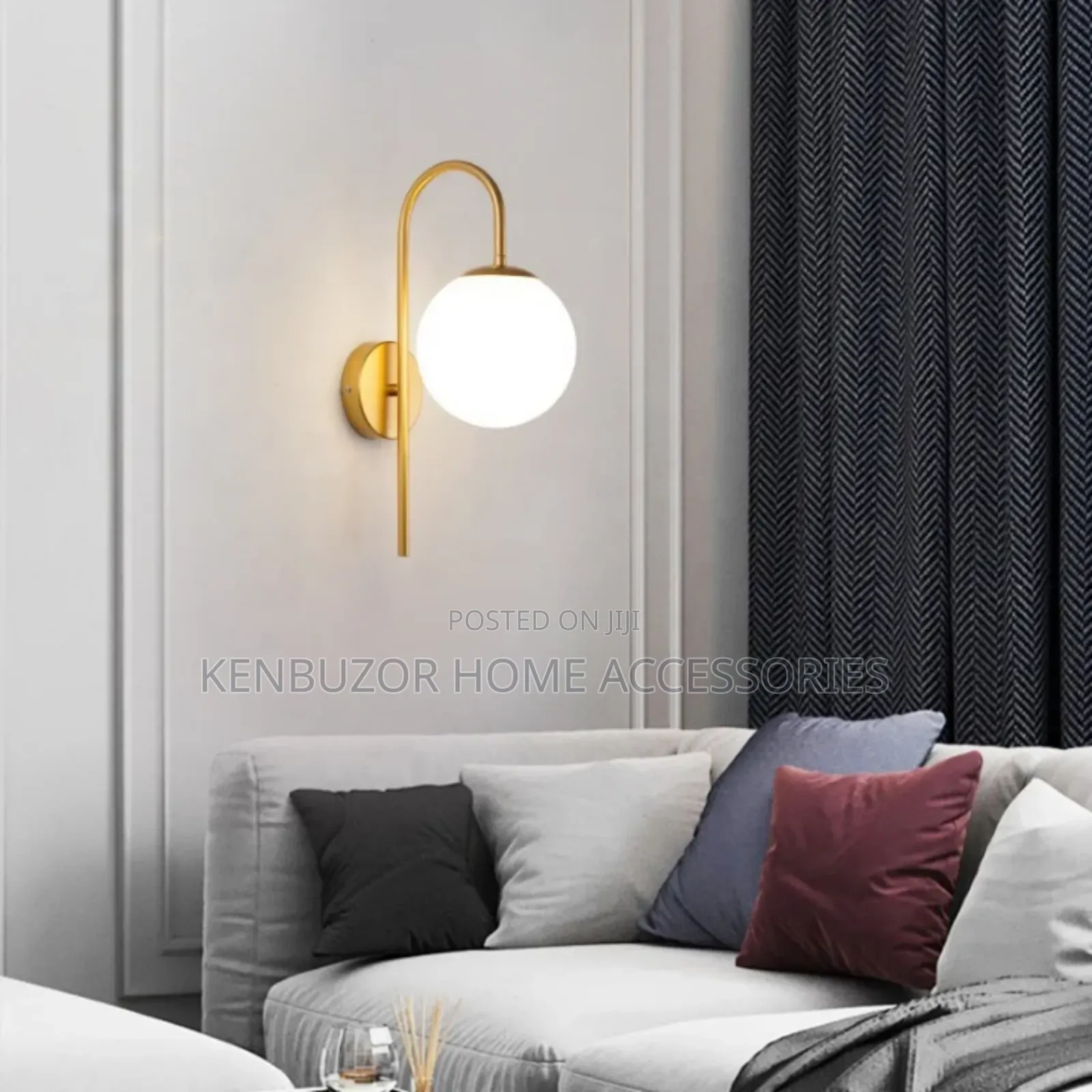 Black or Gold Stunning Simple Led Wall Lamp