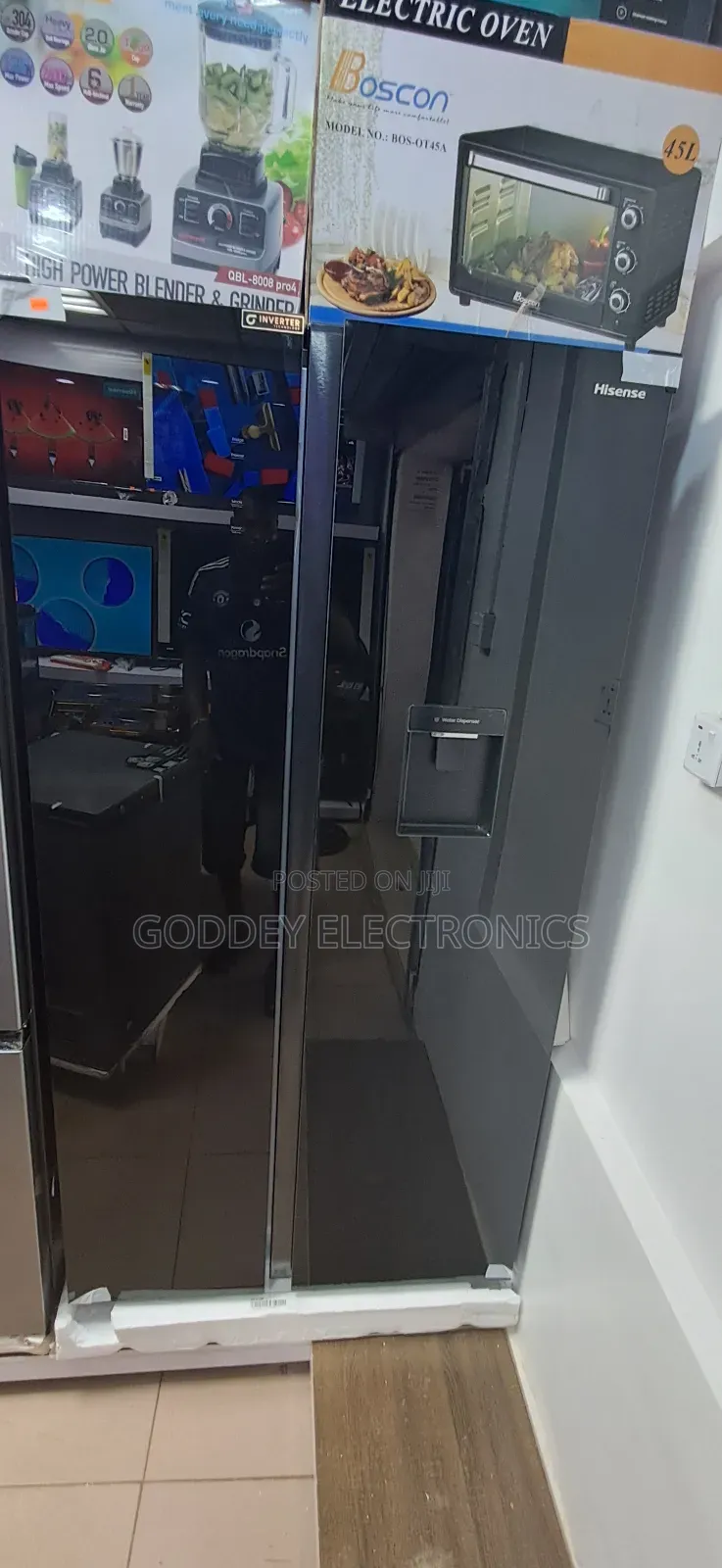 Hisense Inverter Side by Side Fridge 1 Year Warranty