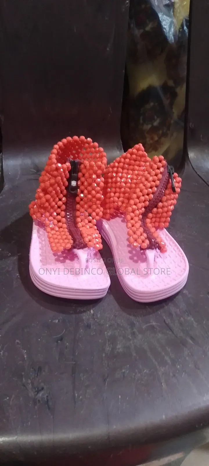 Luxurious Kids Hand Made Bead Shoe for Cultural Daytraditional Wedding
