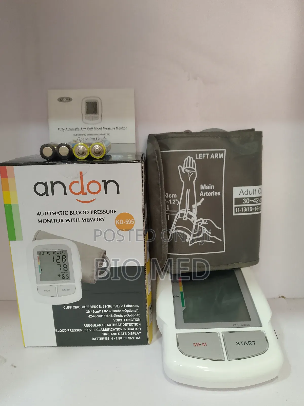 Digital Blood Pressure Monitor Easy Accurate Bp Check at Home