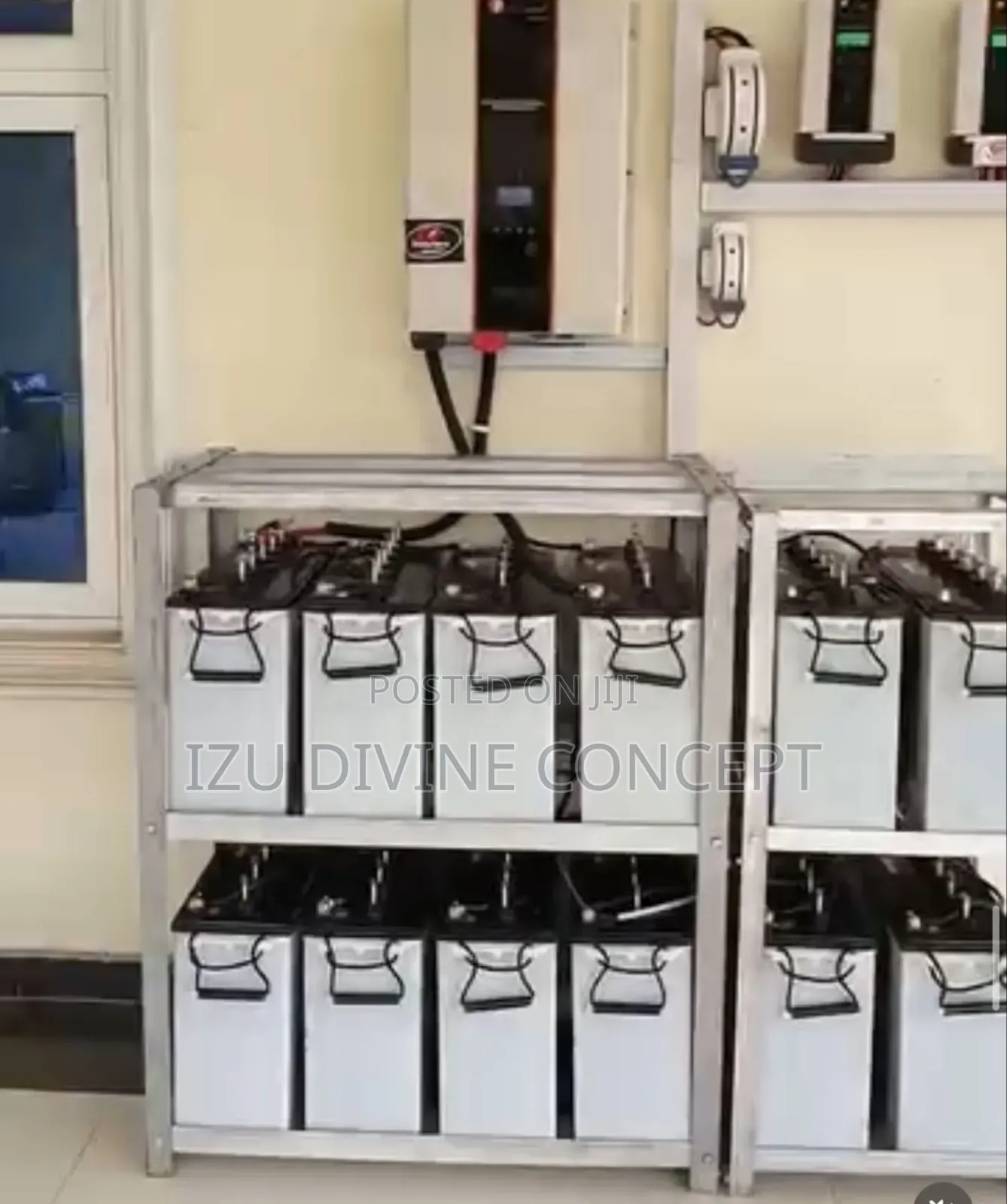 10kva Inverter Setup and 12pcs of 220amos Tubular Batteries Backup