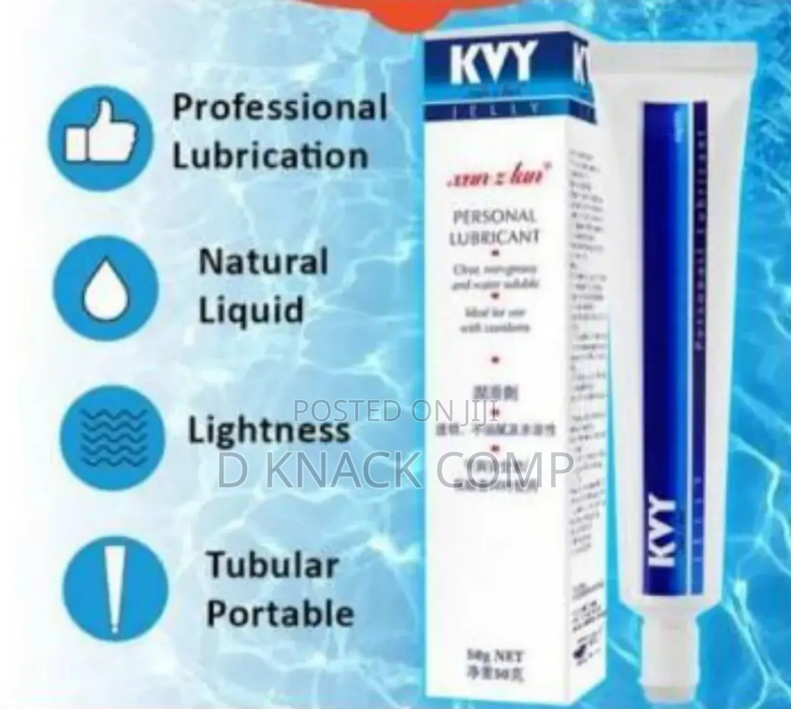 Natural Kvy Sex Lubricant for Men and Women - 50ml