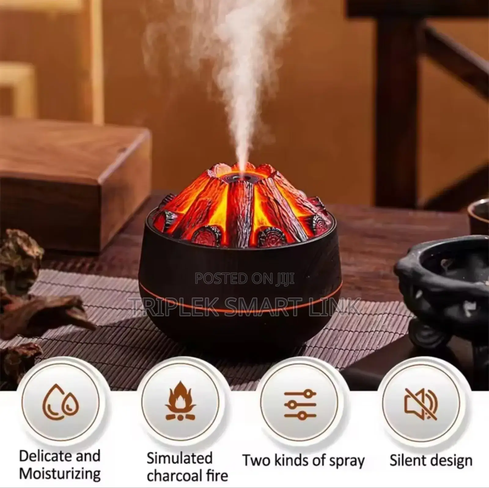 Usb Powered Charcoal Humidifier With 300ml Water Capacity