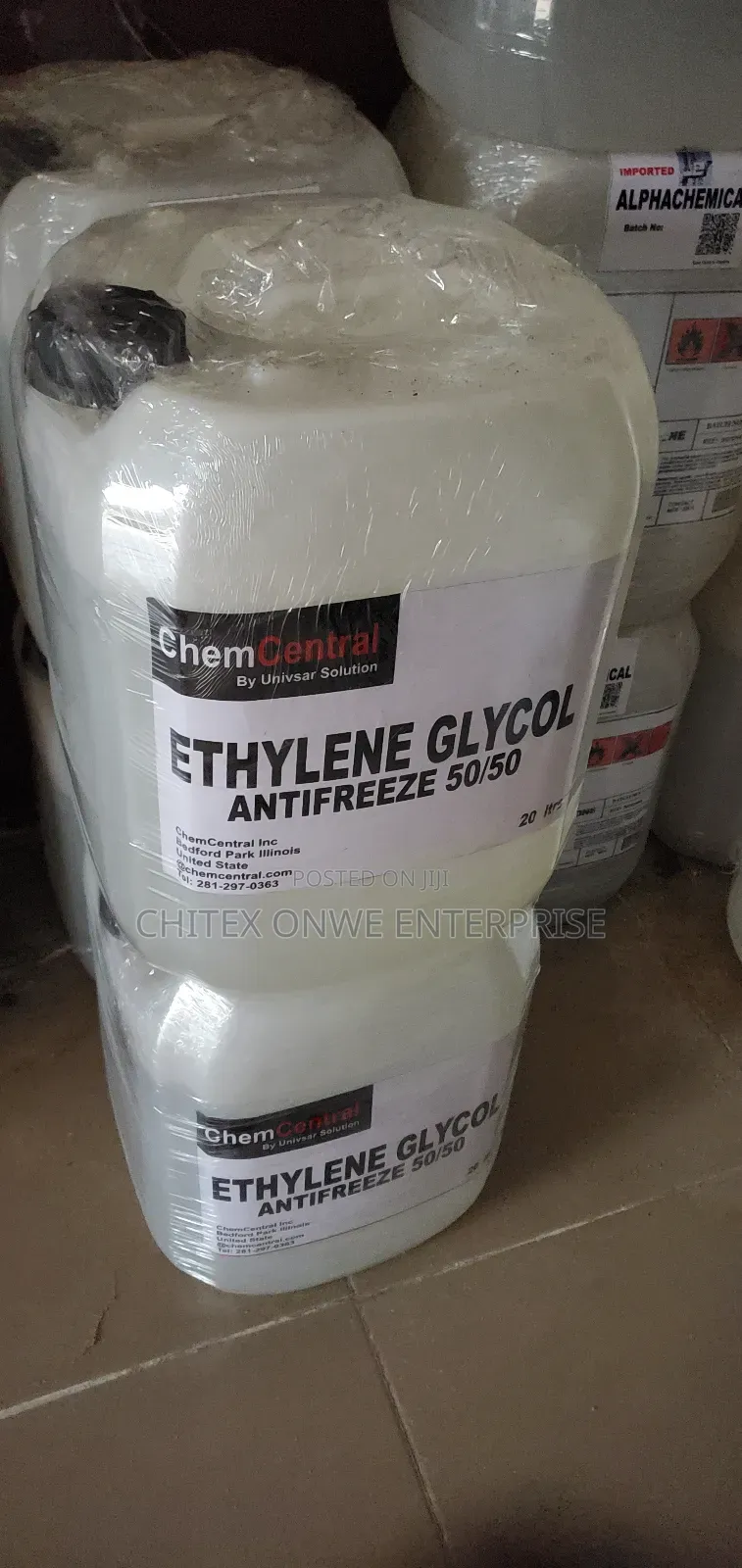 Ethylene Glycol Antifreeze 50/50.