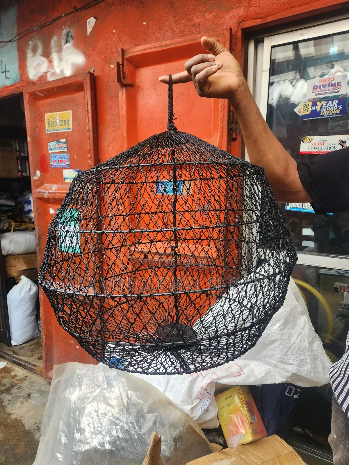 Marine Daylight Signal Ball Anchor Ball Black Mesh
