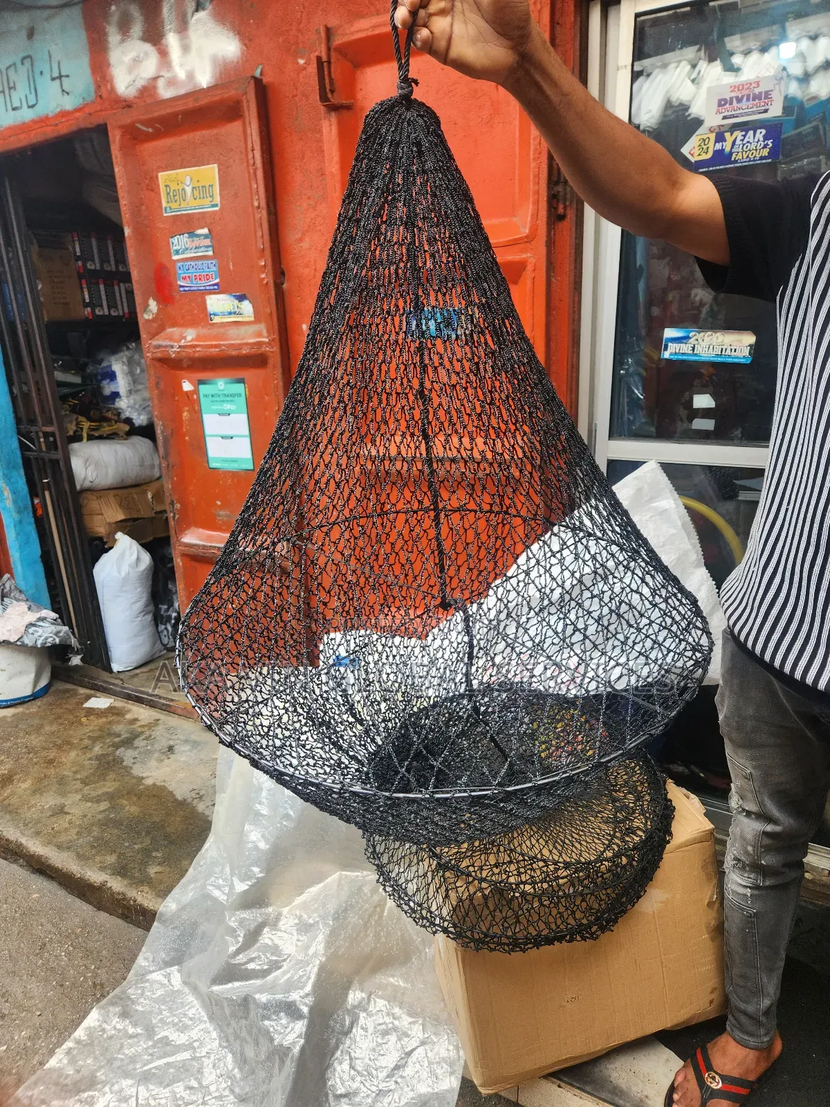 Marine Daylight Signal Ball Anchor Ball Black Mesh