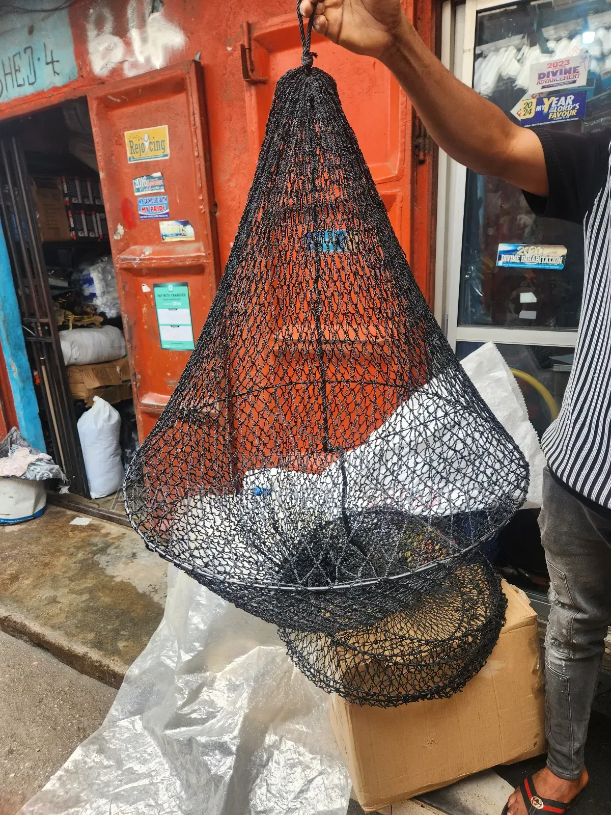 Marine Daylight Signal Ball Anchor Ball Black Mesh