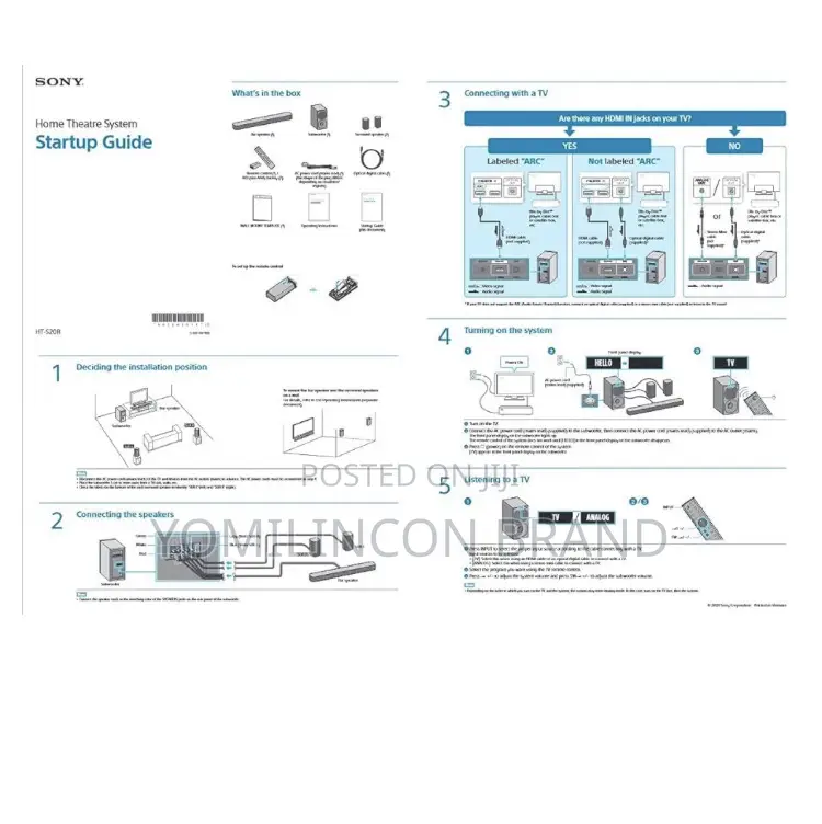 Sony Ht-S20r/Caf1 Home Theater System
