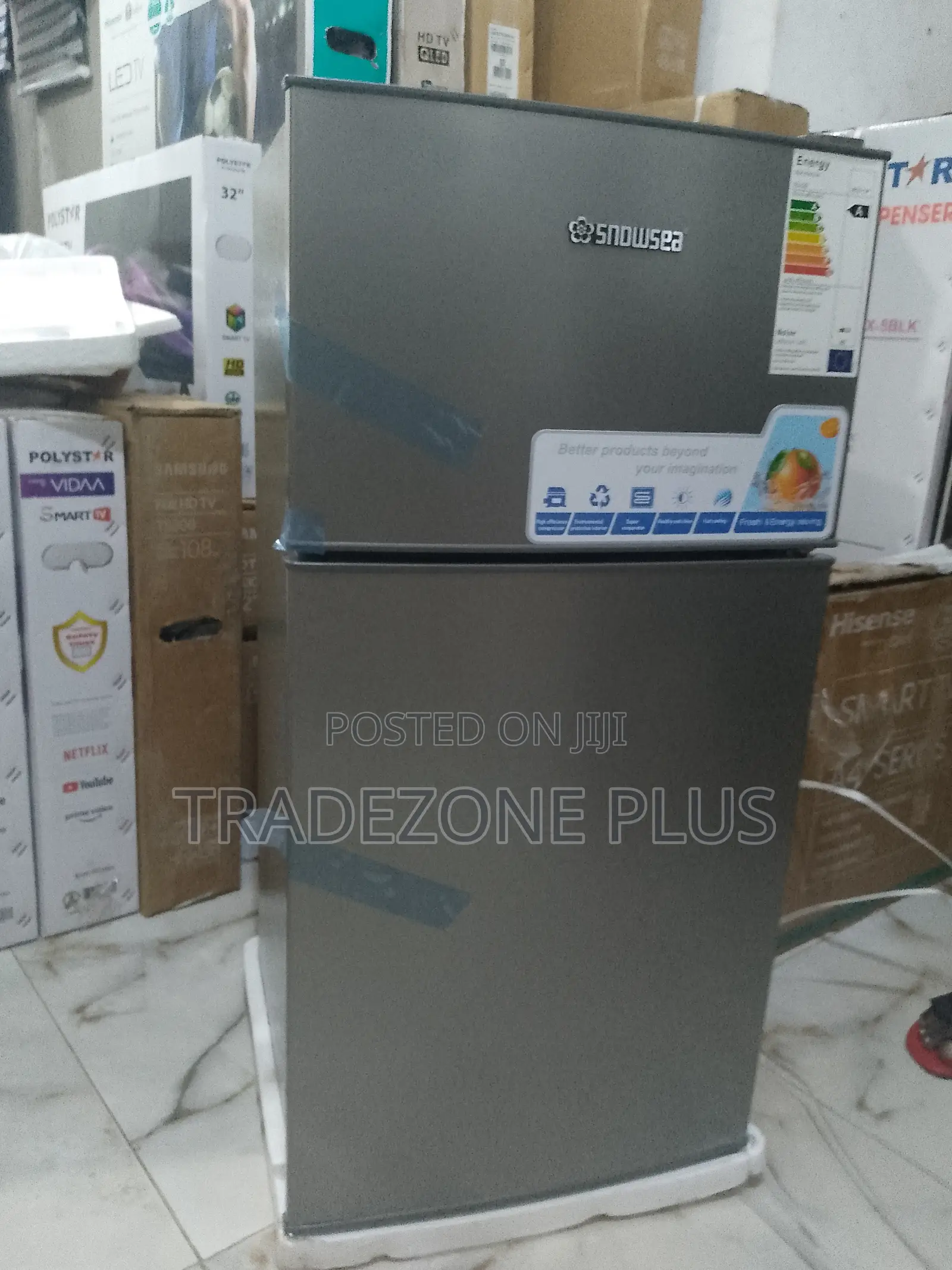 Snowsea Fridge Double Door Refrigerator 90litres