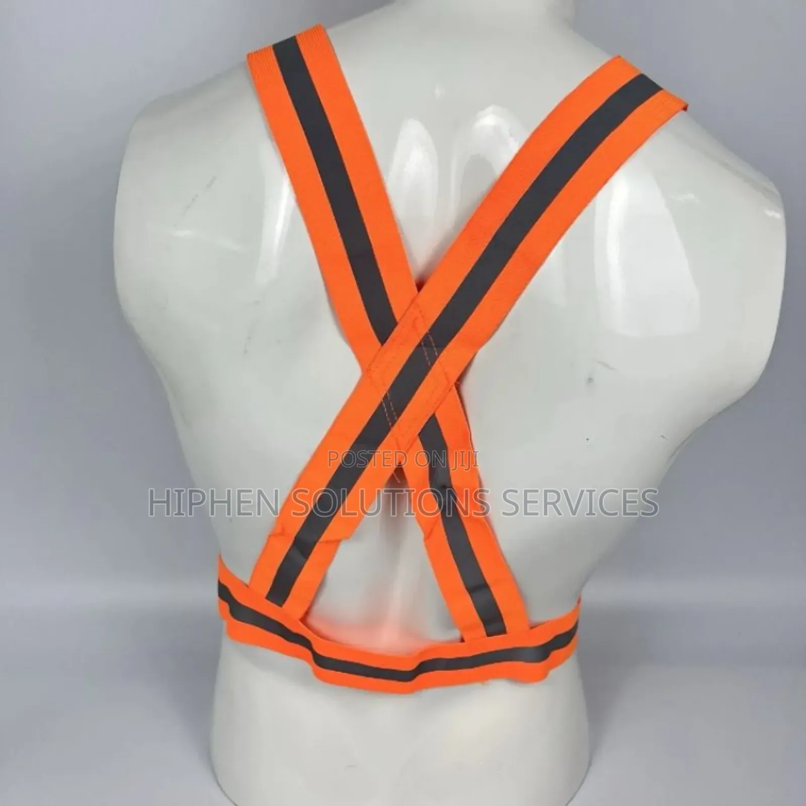 Elastic Adjustable Reflective Suspender Vest For Construction Workers