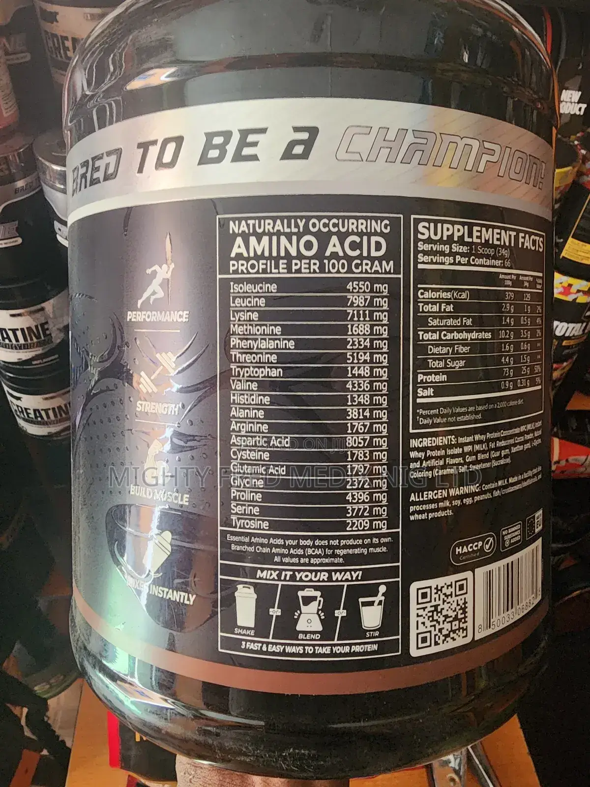 Whey Protein Powder 5lb 66servings