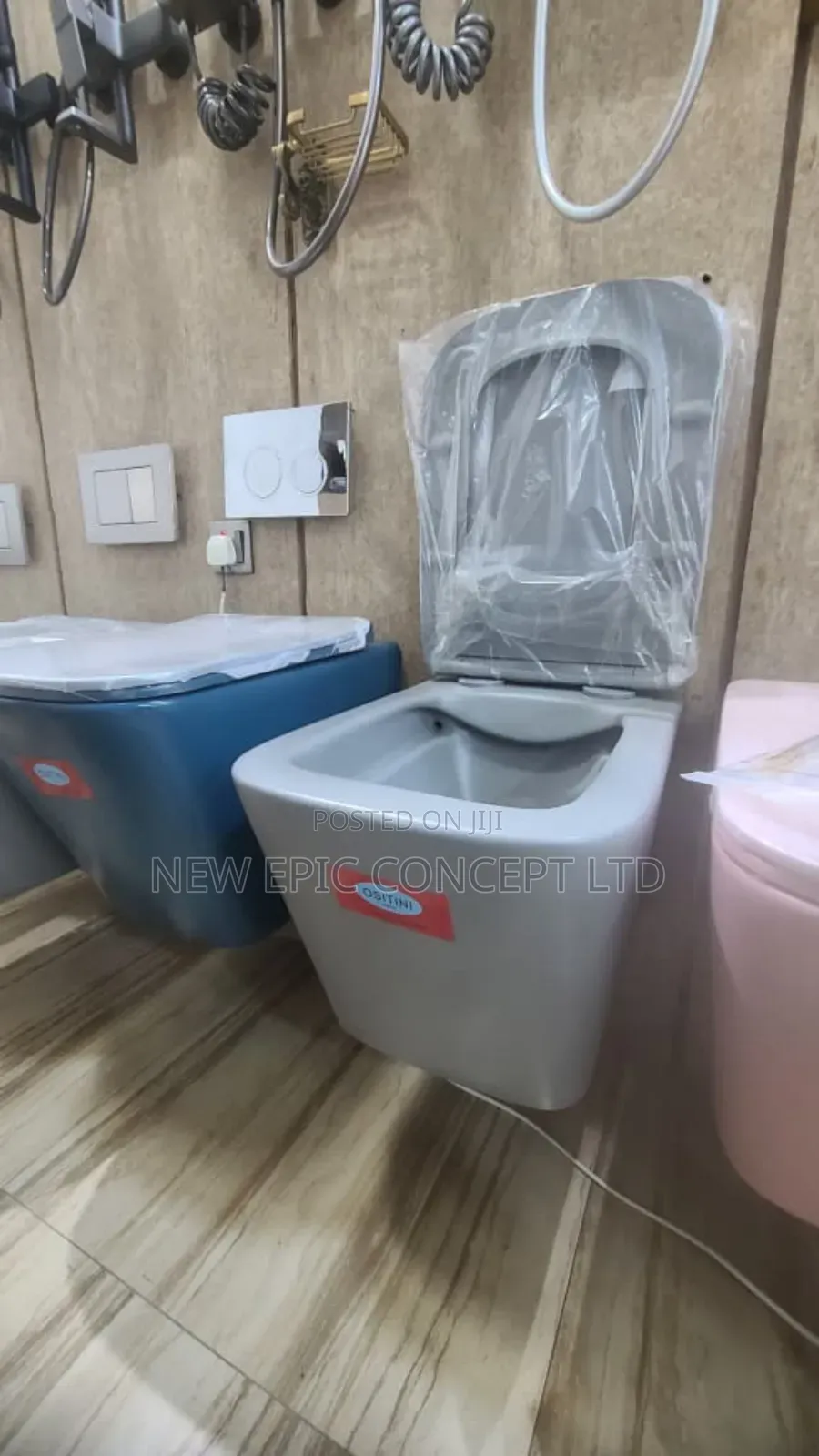 High Quality Grey Wall Hung Toilet