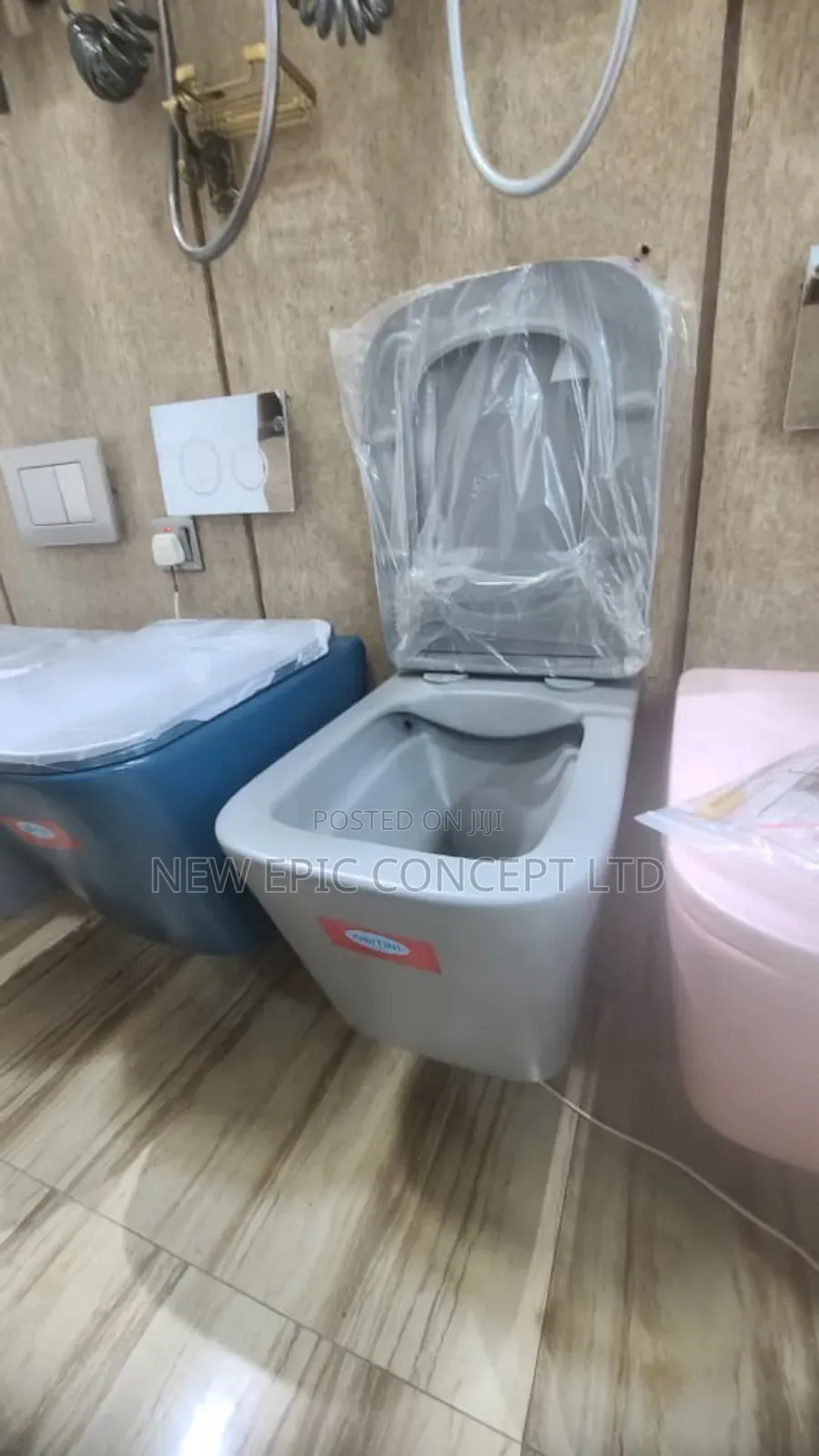 High Quality Grey Wall Hung Toilet