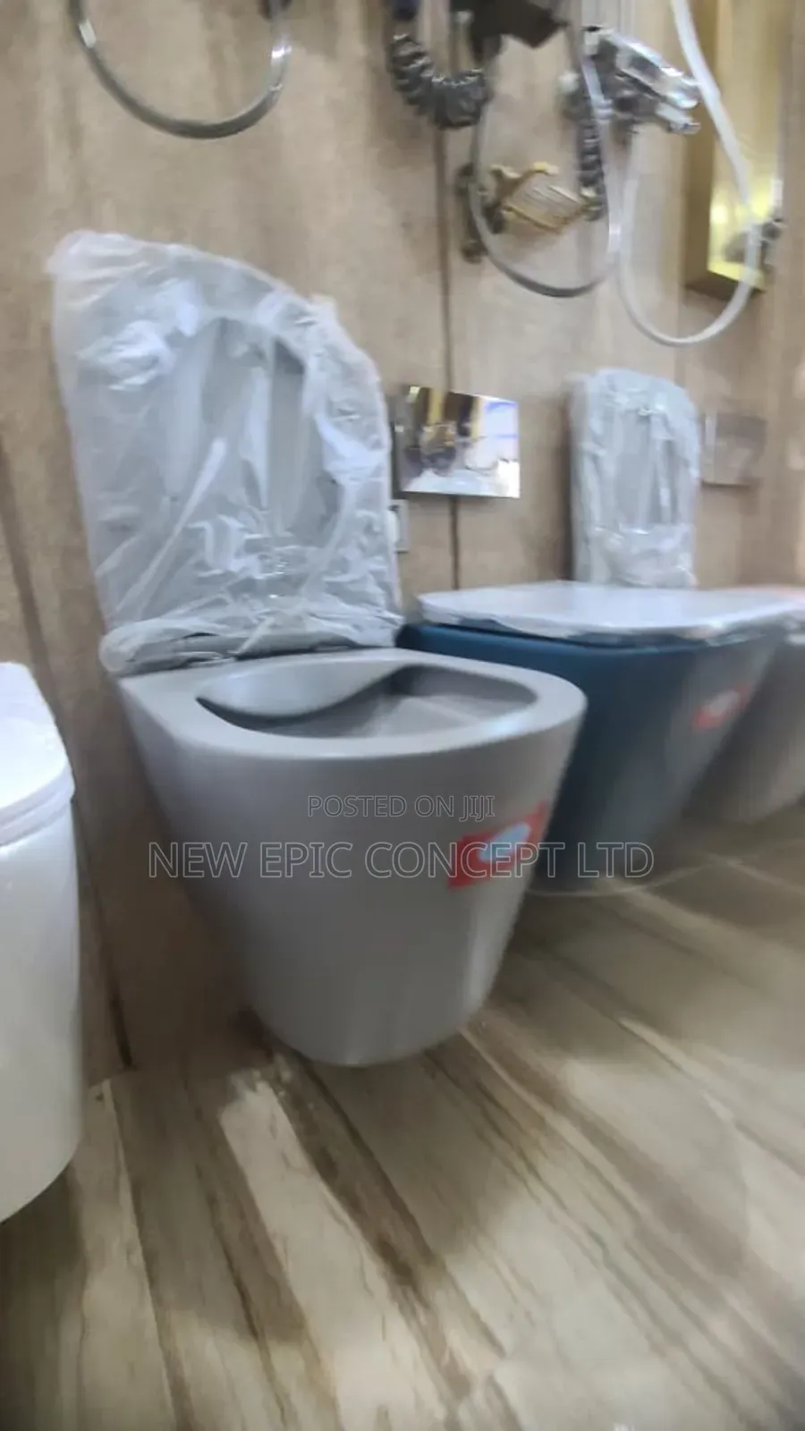 High Quality Grey Wall Hung Toilet