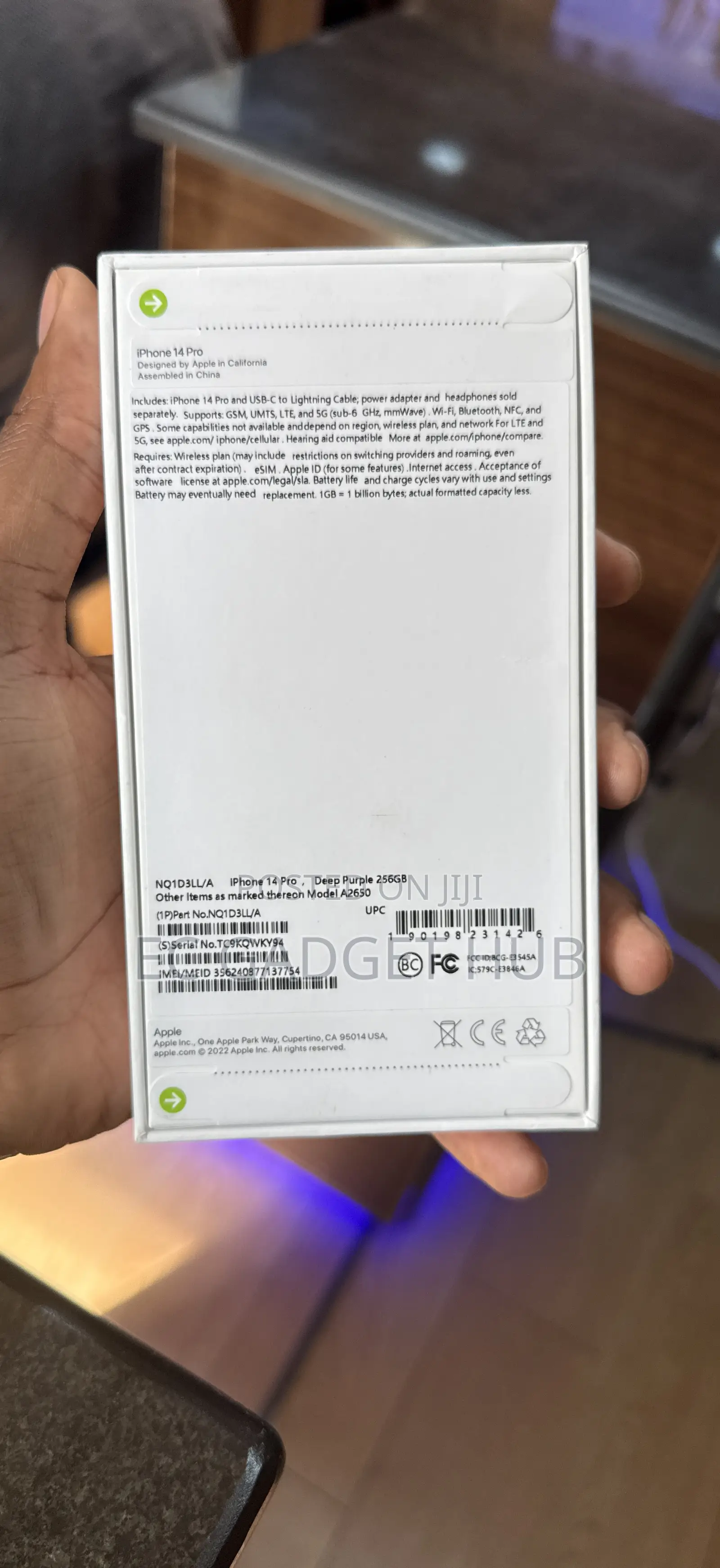 New Apple iPhone 14 Pro 256 GB Purple