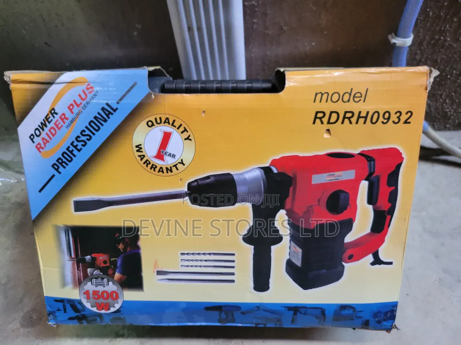 1500w Raider Rotary Hammer Machine