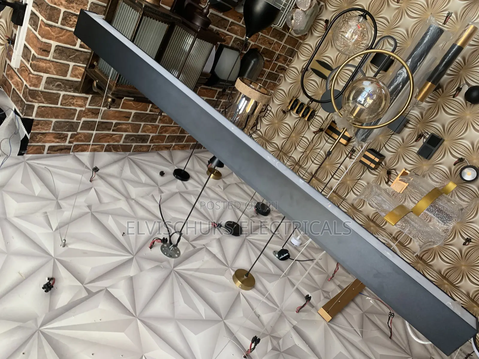 Linear Suspended Light – Modern Office Home Pendant