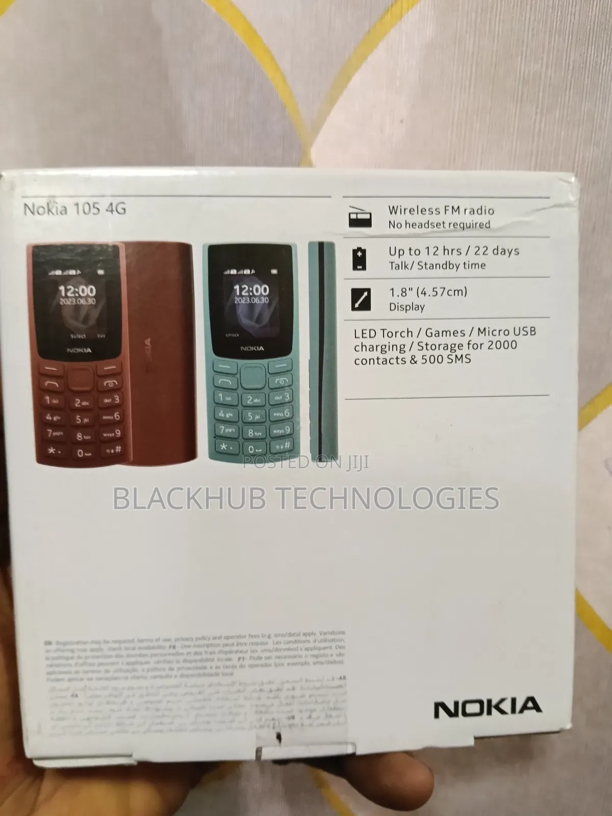 New Nokia 105 4G Black