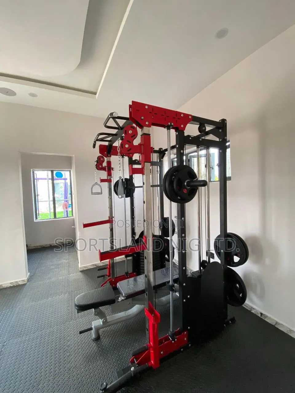 Smith Machine/Functional Trainer With Weight Attached