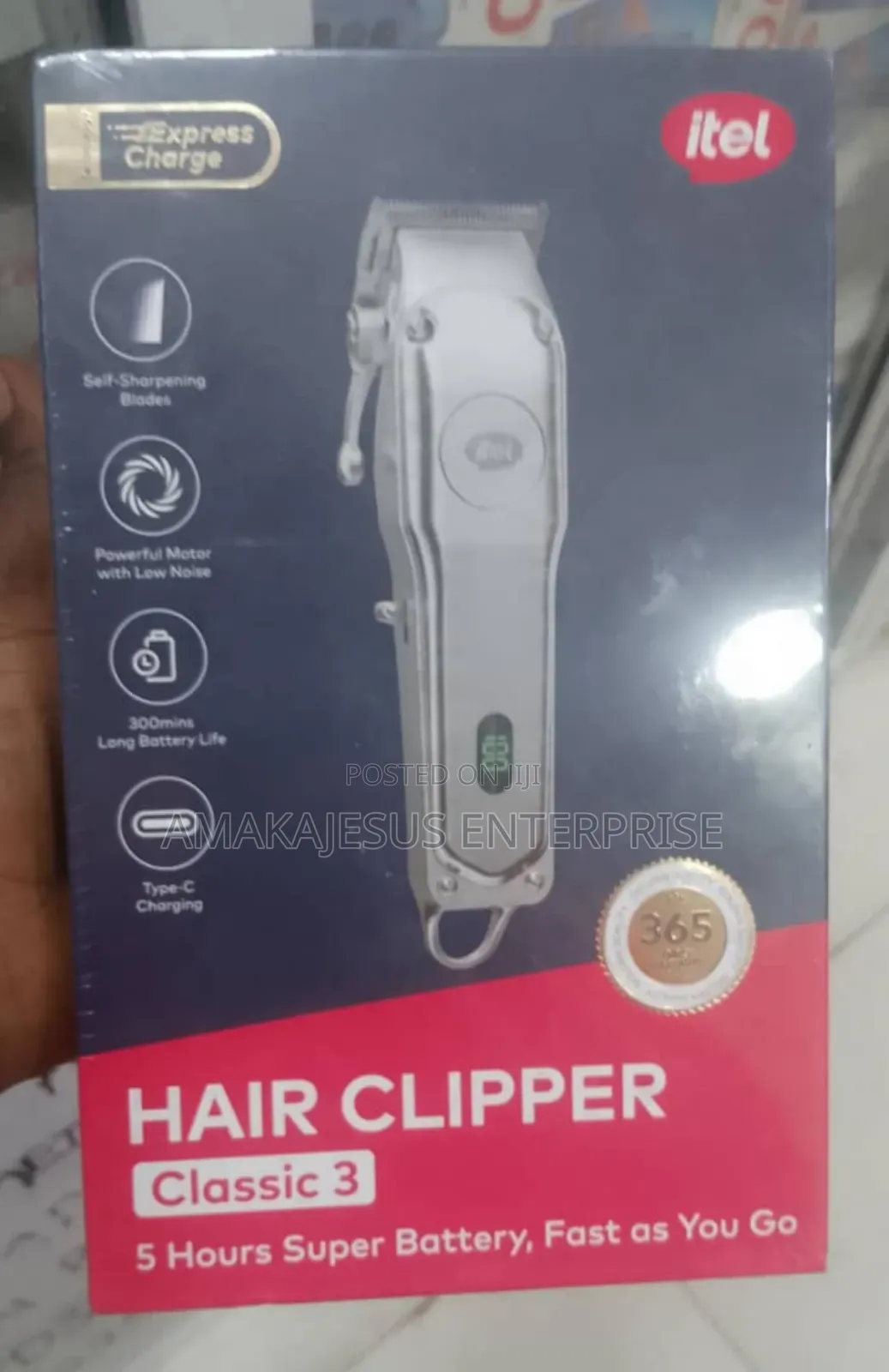 Itel Rechargeable Hair Clippers Last Battery-Cordless Type-C-Ihc-35