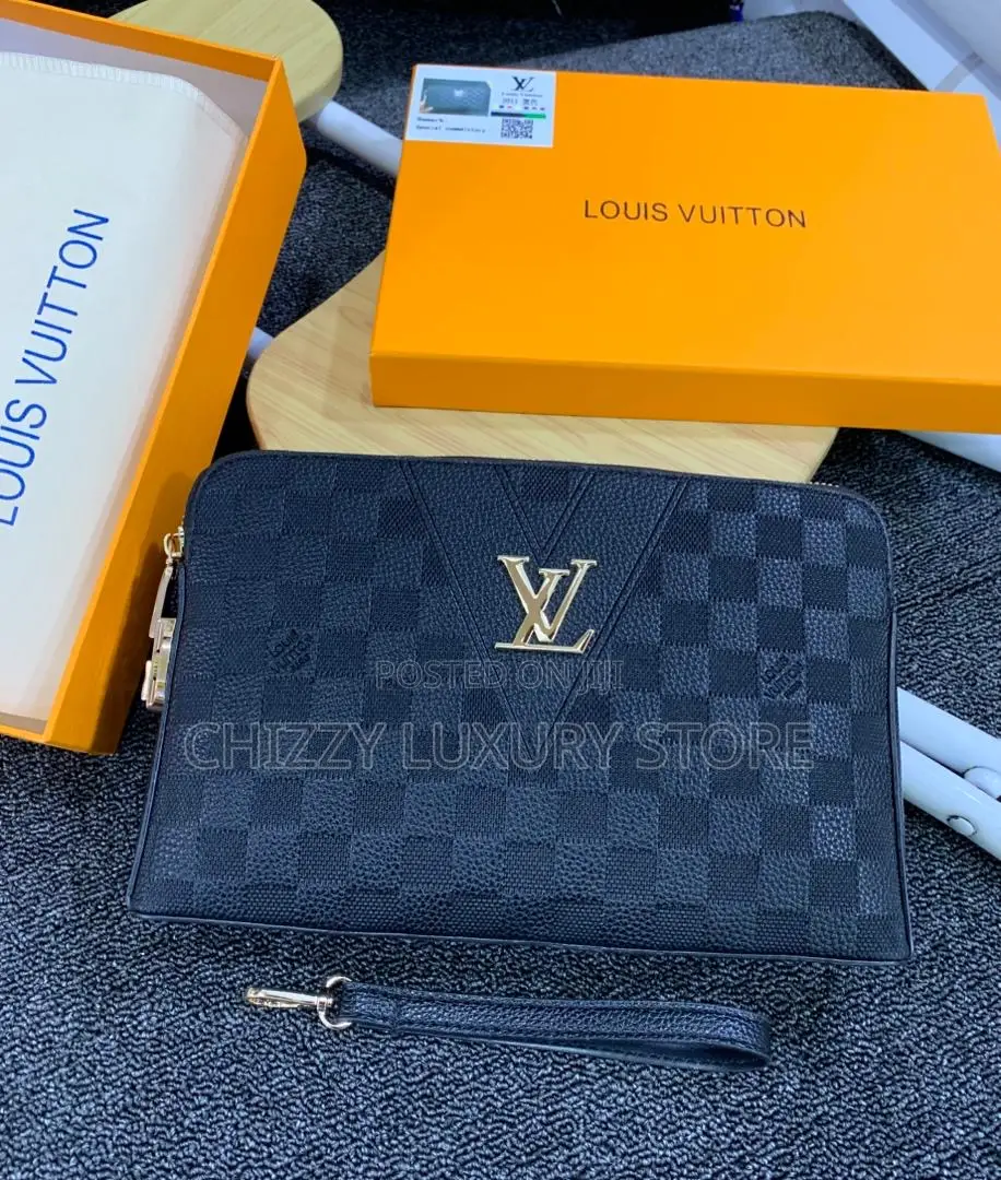 Louis Vuitton Quality Luxury Men Genuine Leather Purse