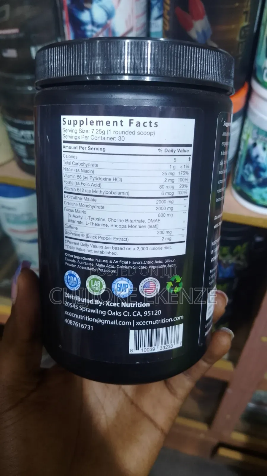 Xcecute Fruit Punch 30 Servings Dietary Supplement The