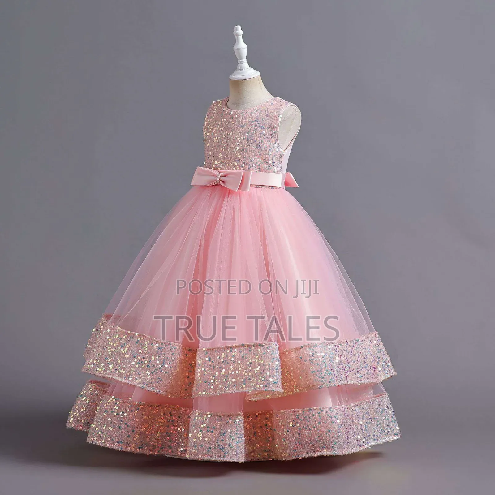 Girls Sequins Ballgown Cinderella Dresses Ages 4 To 11 Years