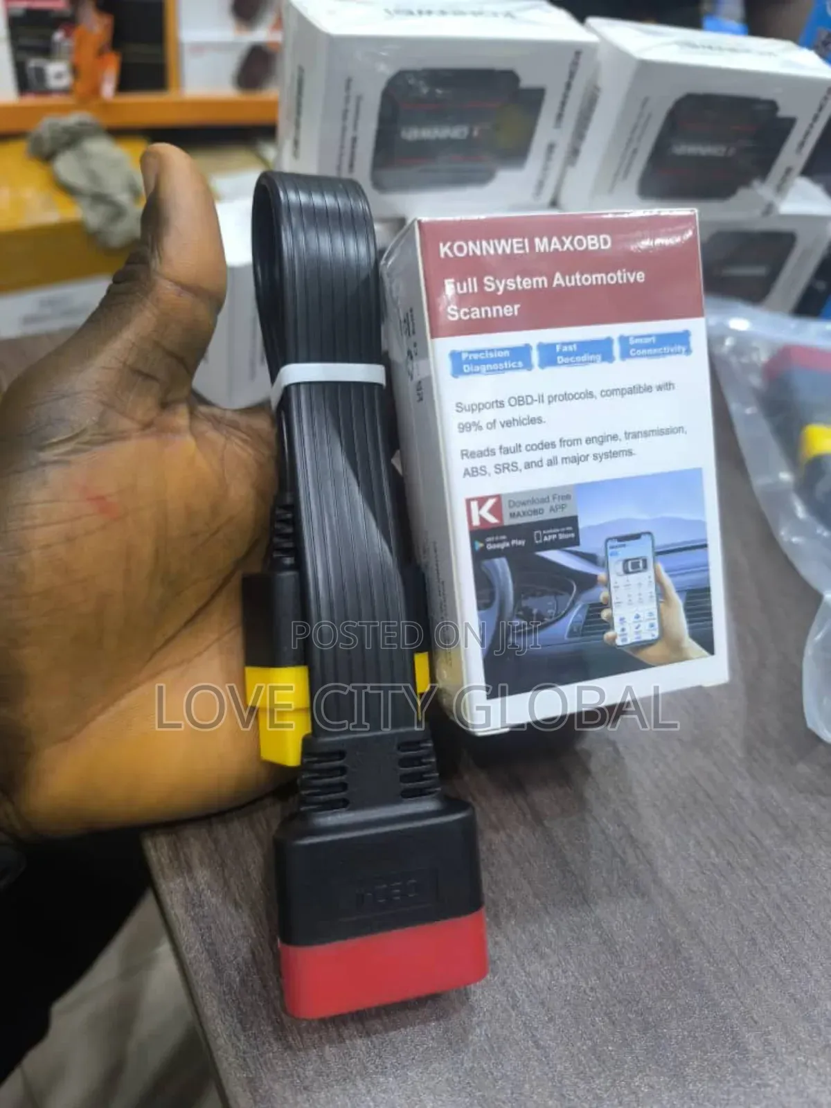 Konnwei Maxobd Car Obd Scanner With Obd 2 Cable Tool Bluetooth Scanner