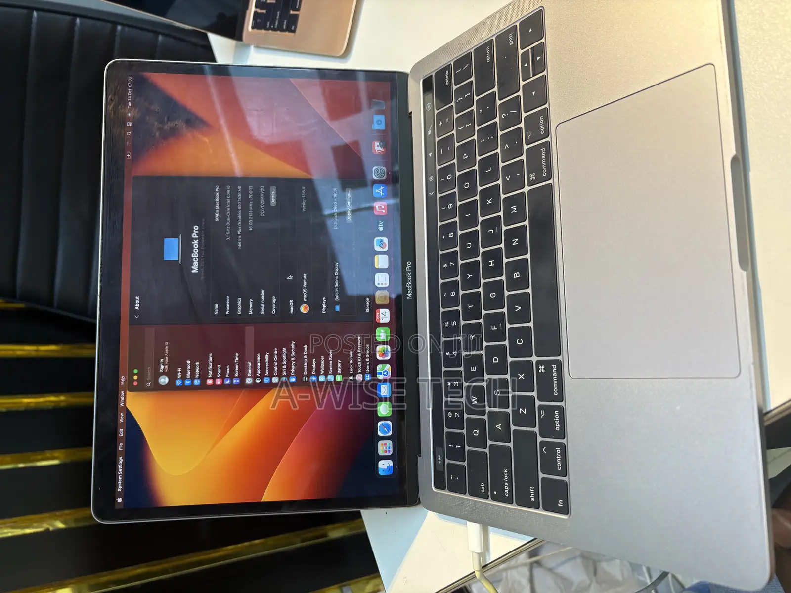 Laptop Apple MacBook Pro 2017 16GB Intel Core i5 SSD 256GB