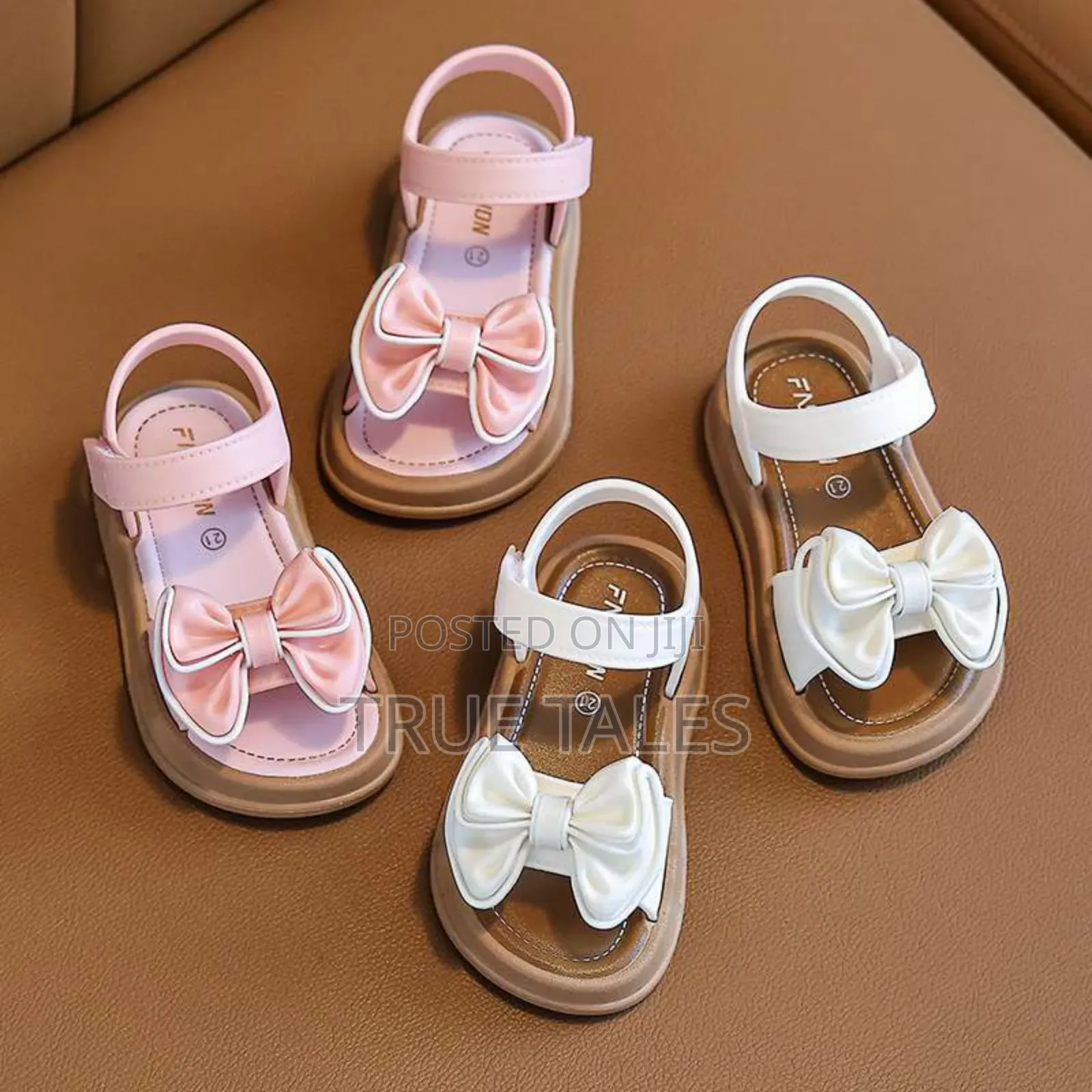 Girls' Beautiful And Comfortable Bow Sandals Sizes 21 To 35