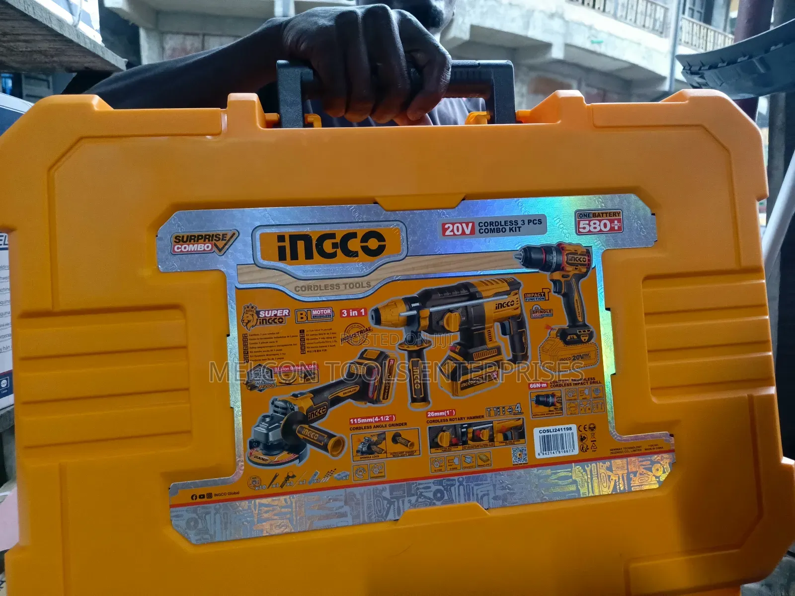 Ingco 3 in 1 Combo, Angel Grinder, Rotary Hammer and Screwdriver
