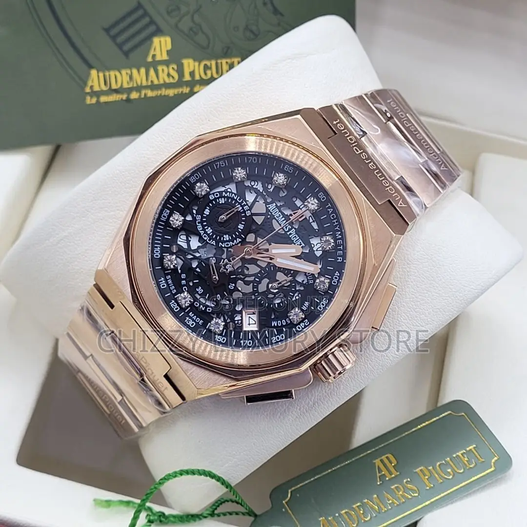 Audemars Piguet Quality Luxury Chronograph Chain Strap Wristwatch