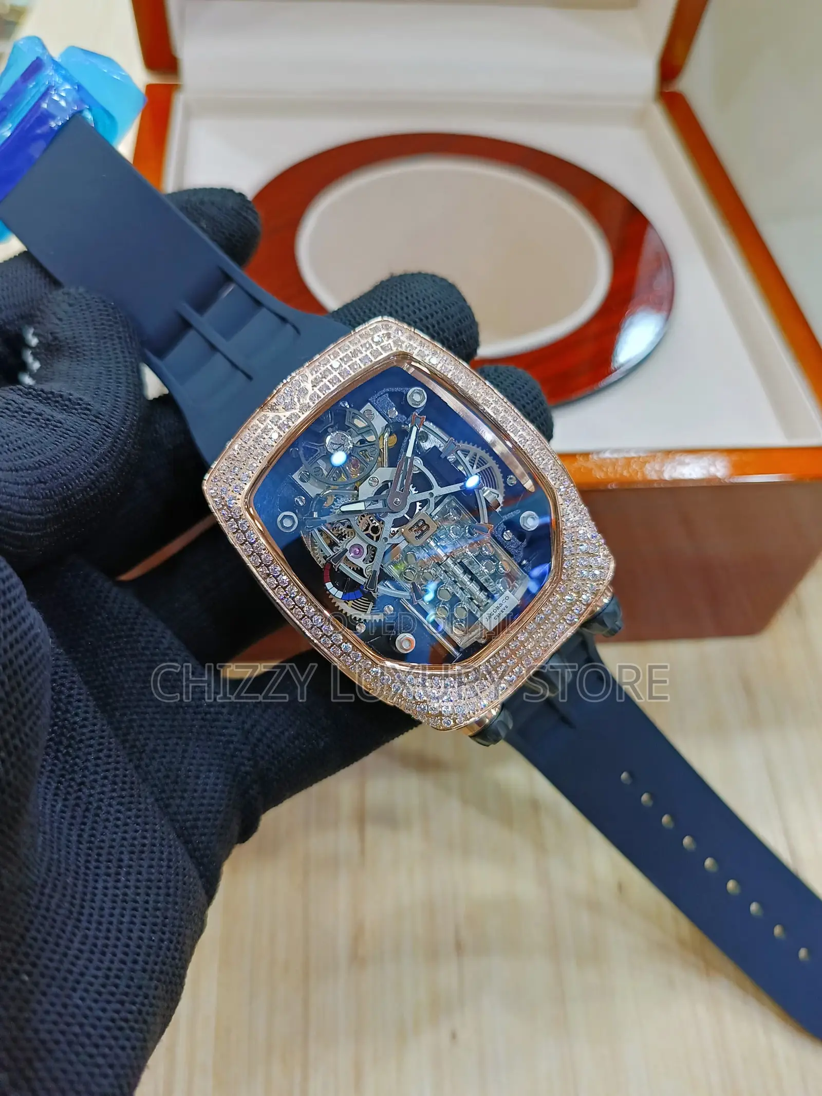 Jacob Co Quality Luxury Men Chronograph Wristwatch